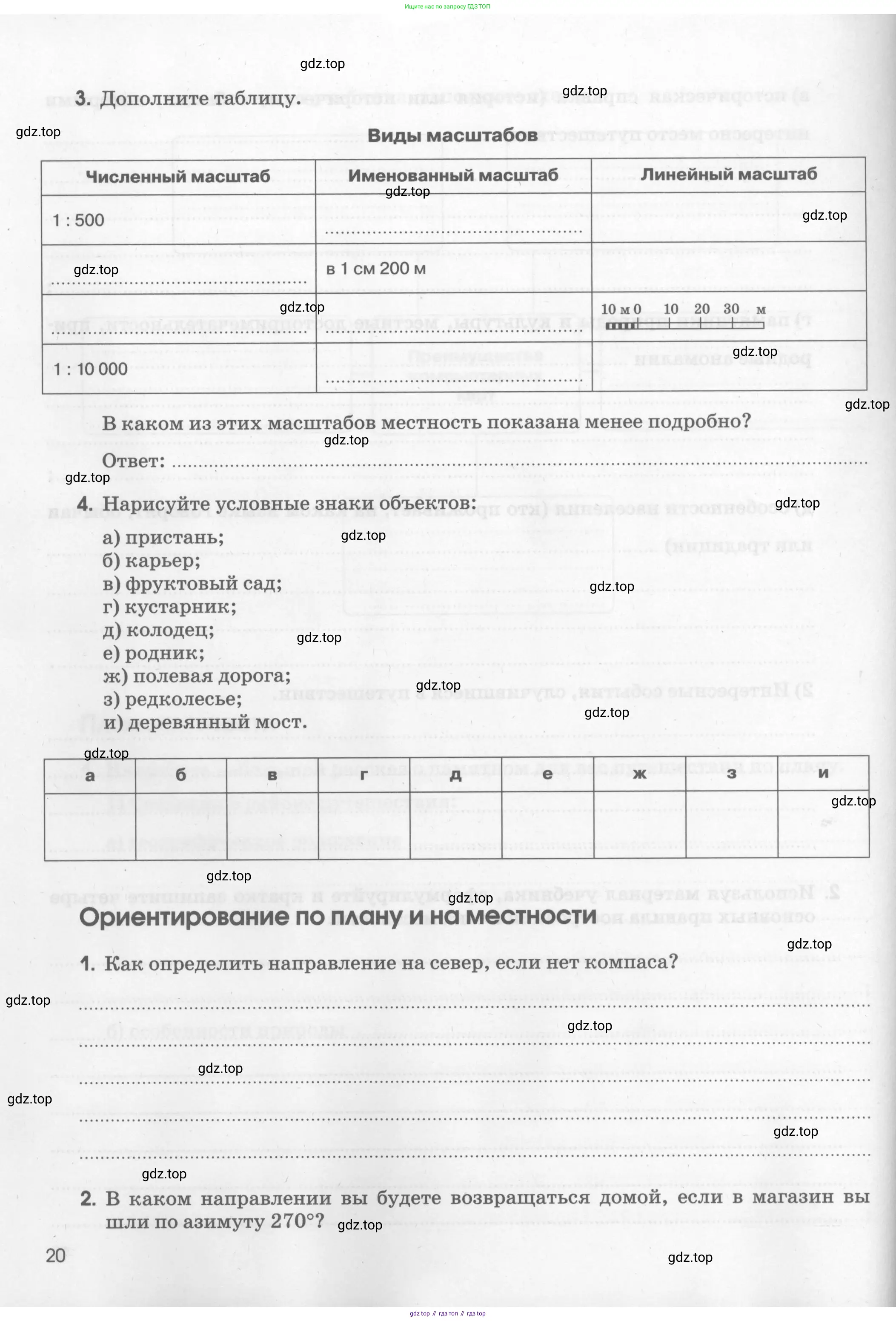География, 5 класс рабочая тетрадь, авторы: Румянцев Александр Владимирович, Ким Эльвира Васильевна, Климанова Оксана Александровна, издательство Просвещение, Москва, 2023, белого цвета, страница 20