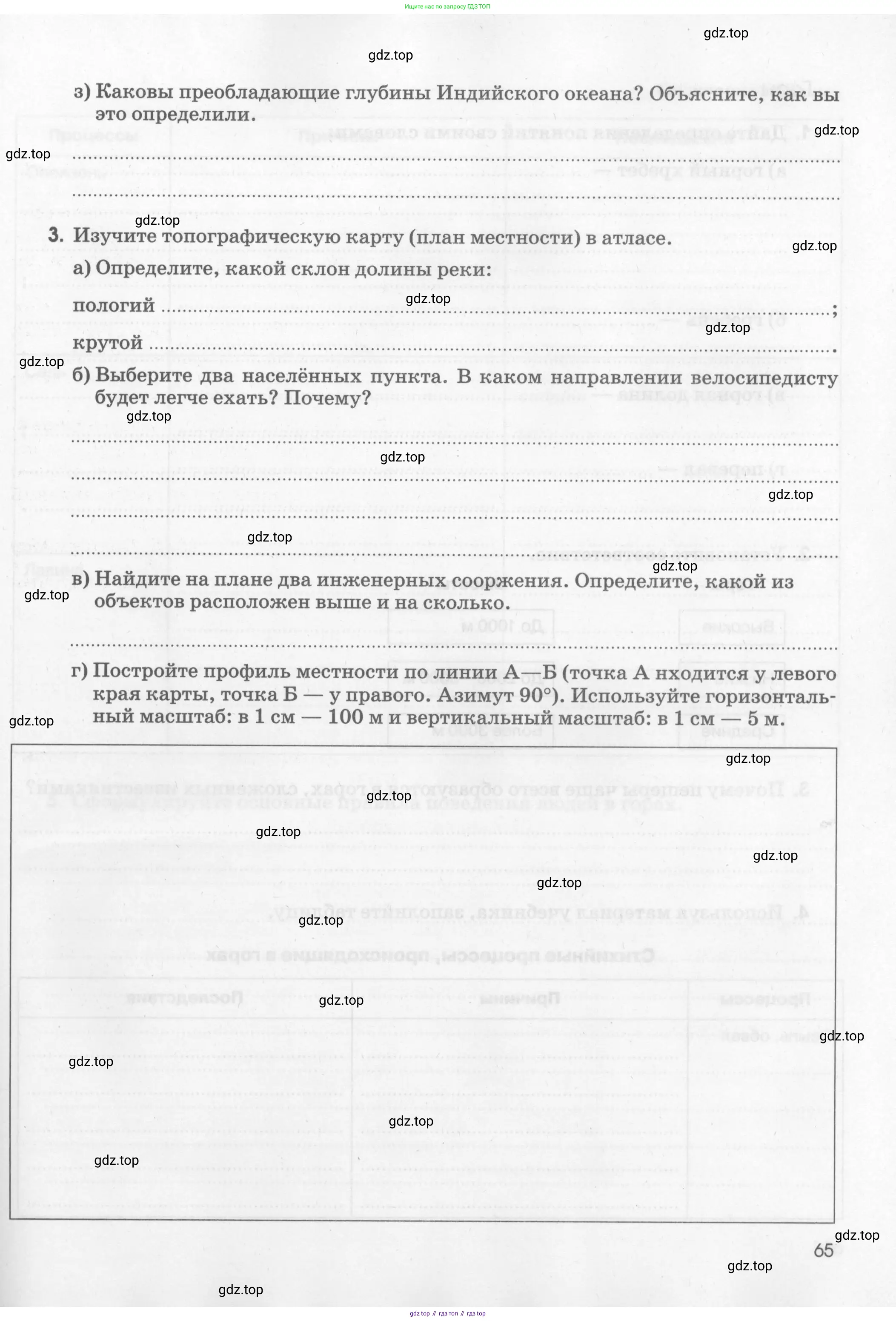 География, 5 класс рабочая тетрадь, авторы: Румянцев Александр Владимирович, Ким Эльвира Васильевна, Климанова Оксана Александровна, издательство Просвещение, Москва, 2023, белого цвета, страница 65