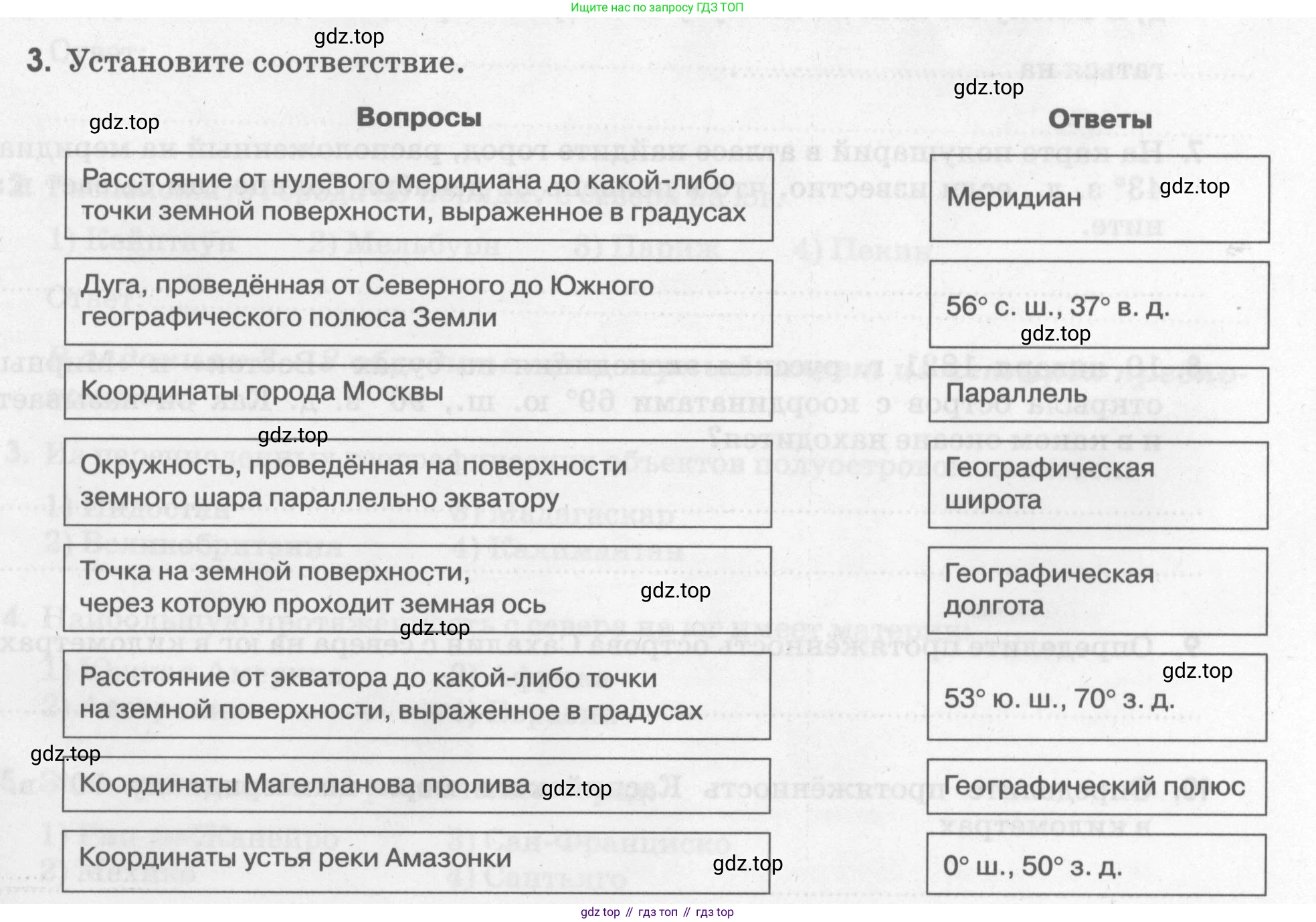 География, 5 класс рабочая тетрадь, авторы: Румянцев Александр Владимирович, Ким Эльвира Васильевна, Климанова Оксана Александровна, издательство Просвещение, Москва, 2023, белого цвета, страница 35, номер 3, Условие