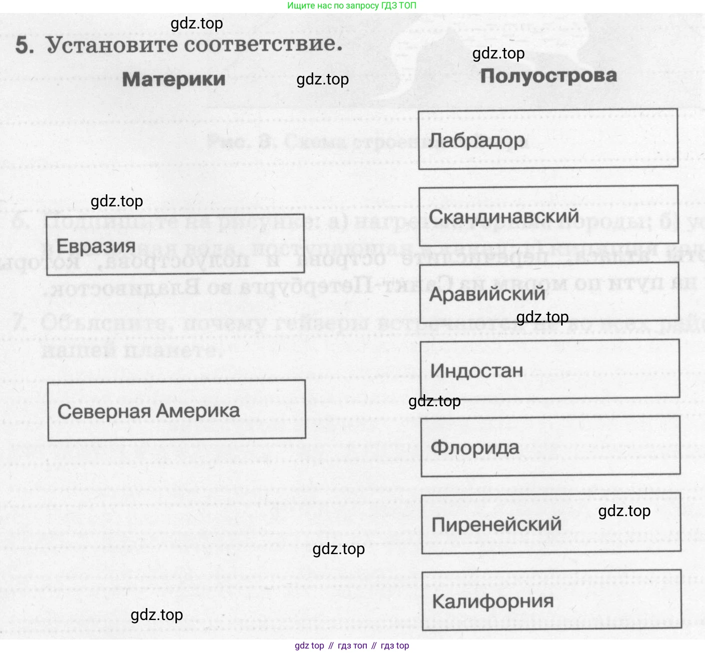 География, 5 класс рабочая тетрадь, авторы: Румянцев Александр Владимирович, Ким Эльвира Васильевна, Климанова Оксана Александровна, издательство Просвещение, Москва, 2023, белого цвета, страница 62, номер 5, Условие