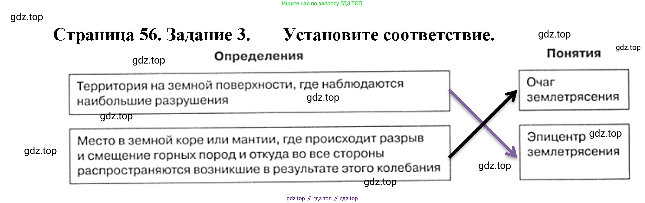 География, 5 класс рабочая тетрадь, авторы: Румянцев Александр Владимирович, Ким Эльвира Васильевна, Климанова Оксана Александровна, издательство Просвещение, Москва, 2023, белого цвета, страница 56, номер 3, Решение