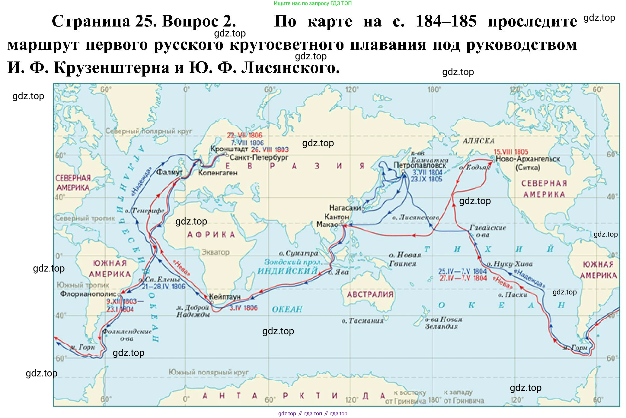 География, 5-6 класс Учебник, авторы: Алексеев Александр Иванович, Николина Вера Викторовна, Липкина Елена Карловна, Болысов Сергей Иванович, Кузнецова Галина Юрьевна, издательство Просвещение, Москва, 2023, жёлтого цвета, страница 25, номер 2, Решение