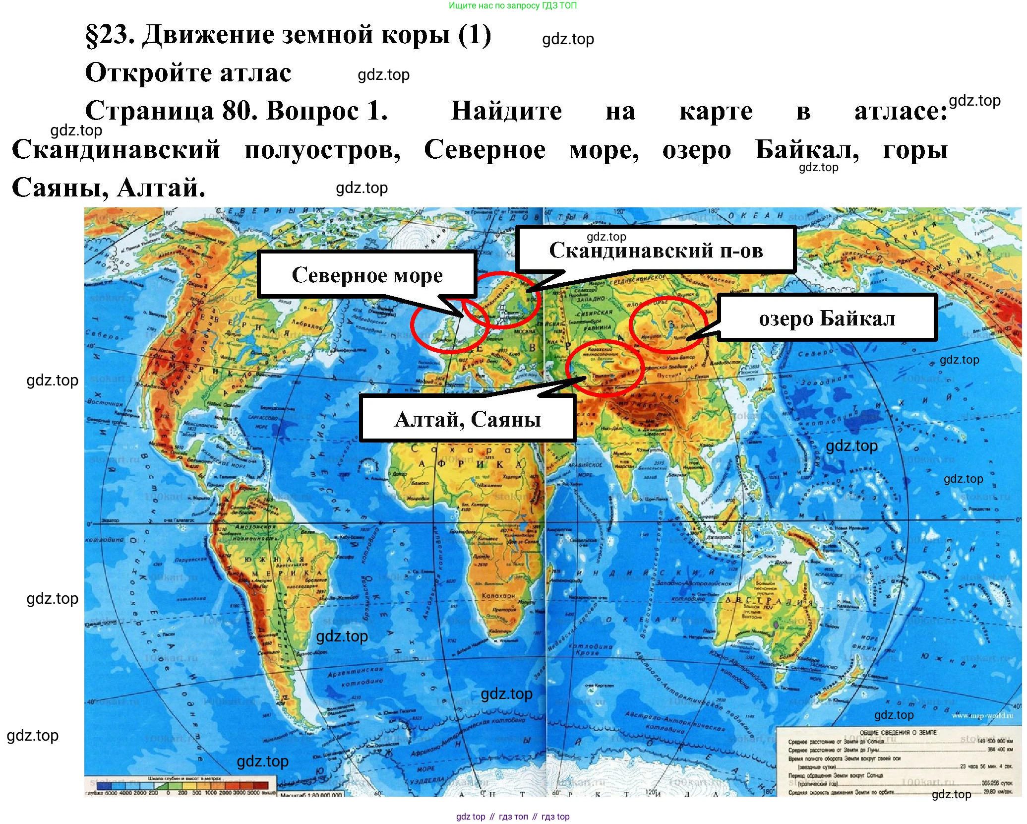 География, 5-6 класс Учебник, авторы: Алексеев Александр Иванович, Николина Вера Викторовна, Липкина Елена Карловна, Болысов Сергей Иванович, Кузнецова Галина Юрьевна, издательство Просвещение, Москва, 2023, жёлтого цвета, страница 80, номер 1, Решение