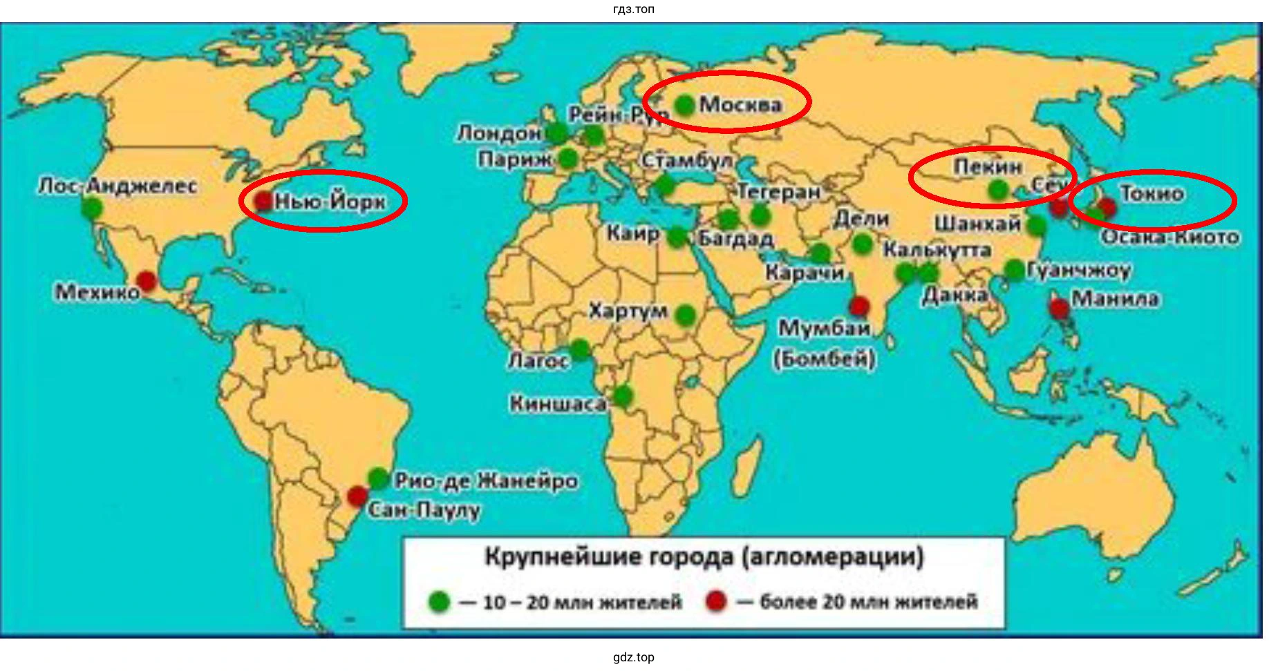 Крупнейшие города (агломерации)
