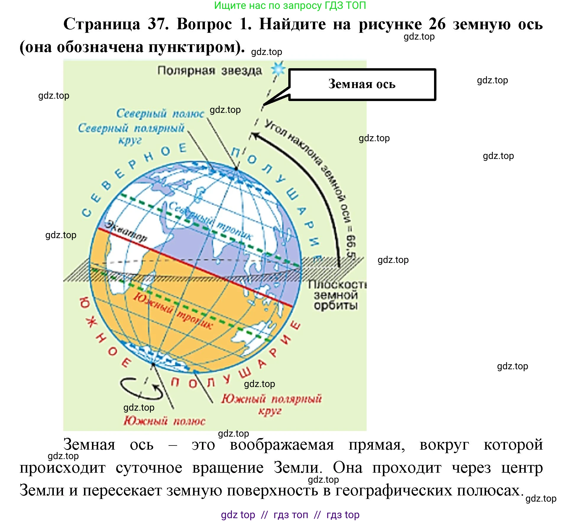 География, 5-6 класс Учебник, авторы: Алексеев Александр Иванович, Николина Вера Викторовна, Липкина Елена Карловна, Болысов Сергей Иванович, Кузнецова Галина Юрьевна, издательство Просвещение, Москва, 2023, жёлтого цвета, страница 37, номер 1, Решение2