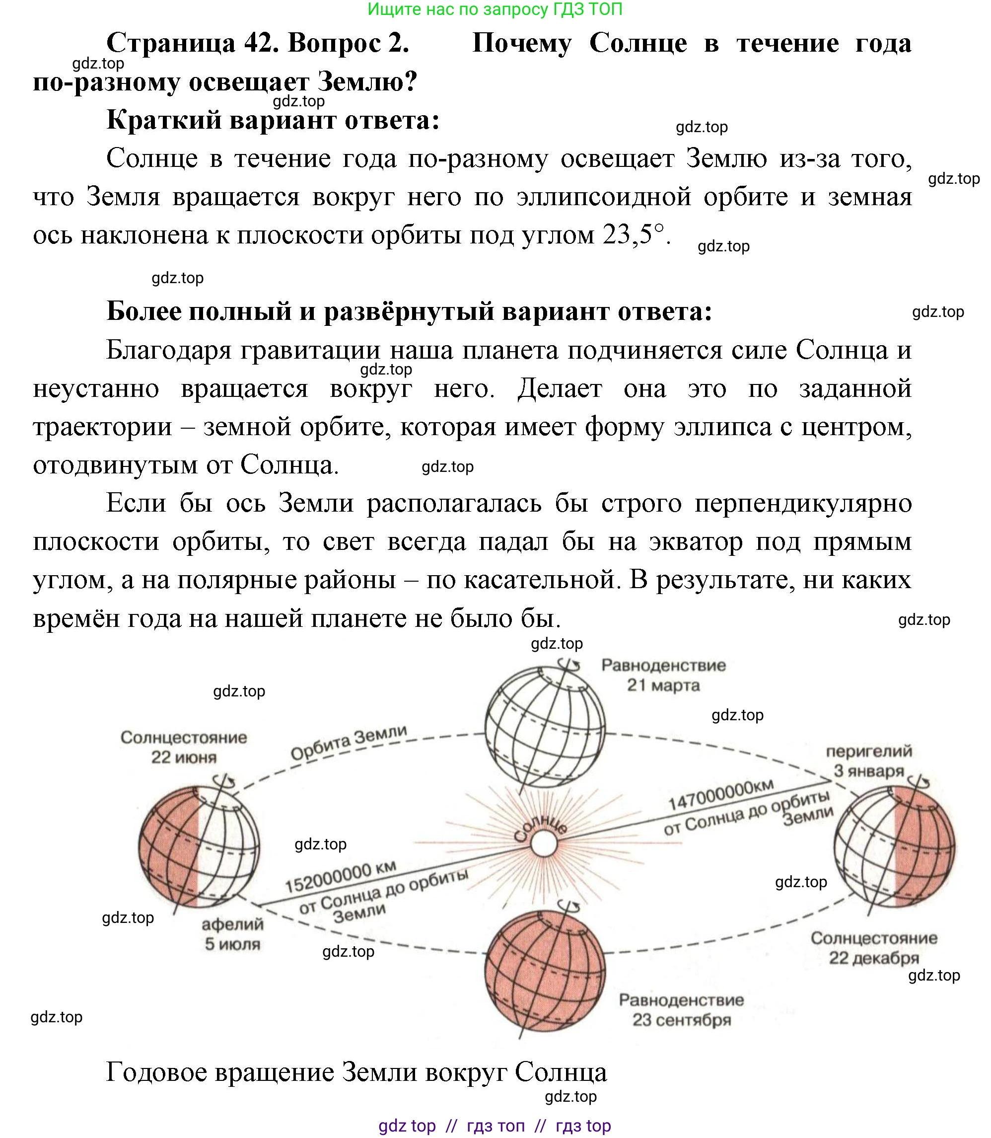 География, 5-6 класс Учебник, авторы: Алексеев Александр Иванович, Николина Вера Викторовна, Липкина Елена Карловна, Болысов Сергей Иванович, Кузнецова Галина Юрьевна, издательство Просвещение, Москва, 2023, жёлтого цвета, страница 42, номер 2, Решение2