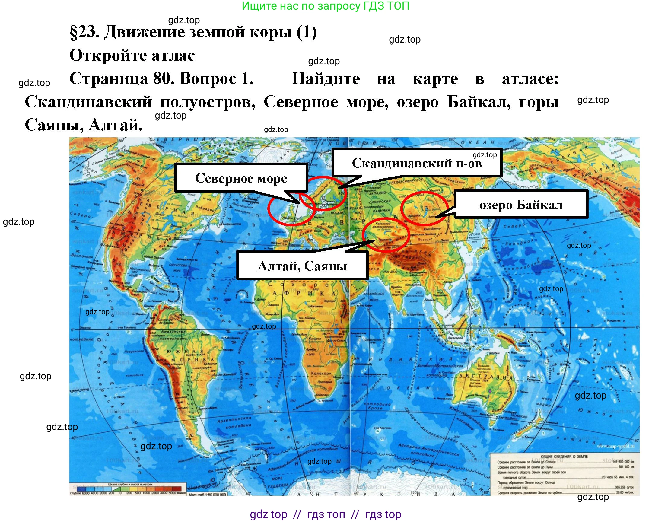 География, 5-6 класс Учебник, авторы: Алексеев Александр Иванович, Николина Вера Викторовна, Липкина Елена Карловна, Болысов Сергей Иванович, Кузнецова Галина Юрьевна, издательство Просвещение, Москва, 2023, жёлтого цвета, страница 80, номер 1, Решение2