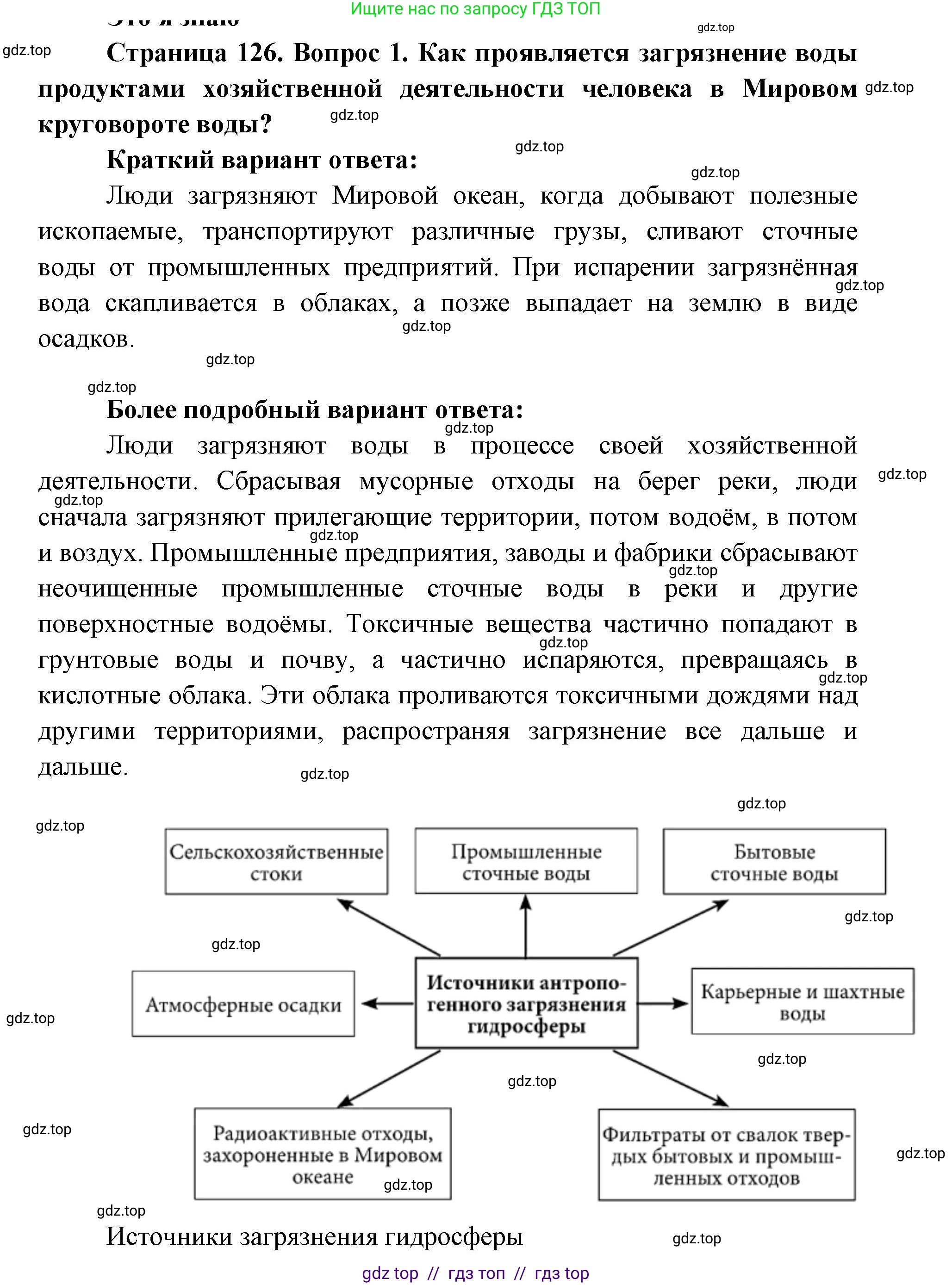 География, 5-6 класс Учебник, авторы: Алексеев Александр Иванович, Николина Вера Викторовна, Липкина Елена Карловна, Болысов Сергей Иванович, Кузнецова Галина Юрьевна, издательство Просвещение, Москва, 2023, жёлтого цвета, страница 126, номер 1, Решение2