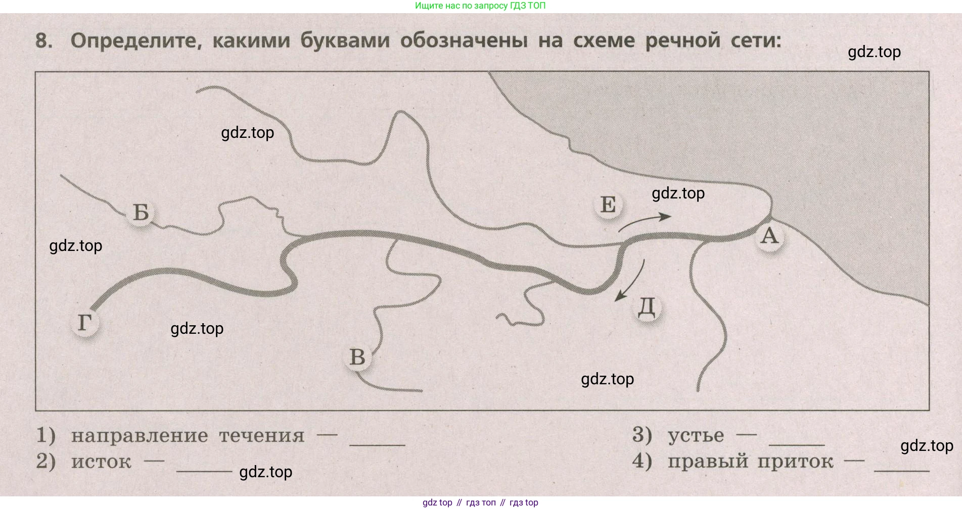 ГДЗ География, 5-6 класс Проверочные работы, авторы: Бондарева Мария Владимировна, Шидловский Игорь Михайлович, издательство Просвещение, Москва, 2023, жёлтого цвета, страница 36, номер 8, Условие