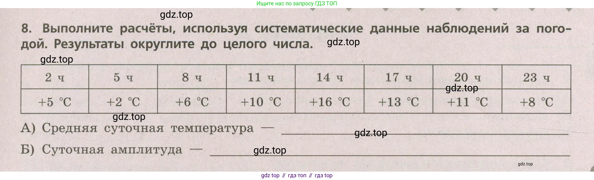 ГДЗ География, 5-6 класс Проверочные работы, авторы: Бондарева Мария Владимировна, Шидловский Игорь Михайлович, издательство Просвещение, Москва, 2023, жёлтого цвета, страница 41, номер 8, Условие