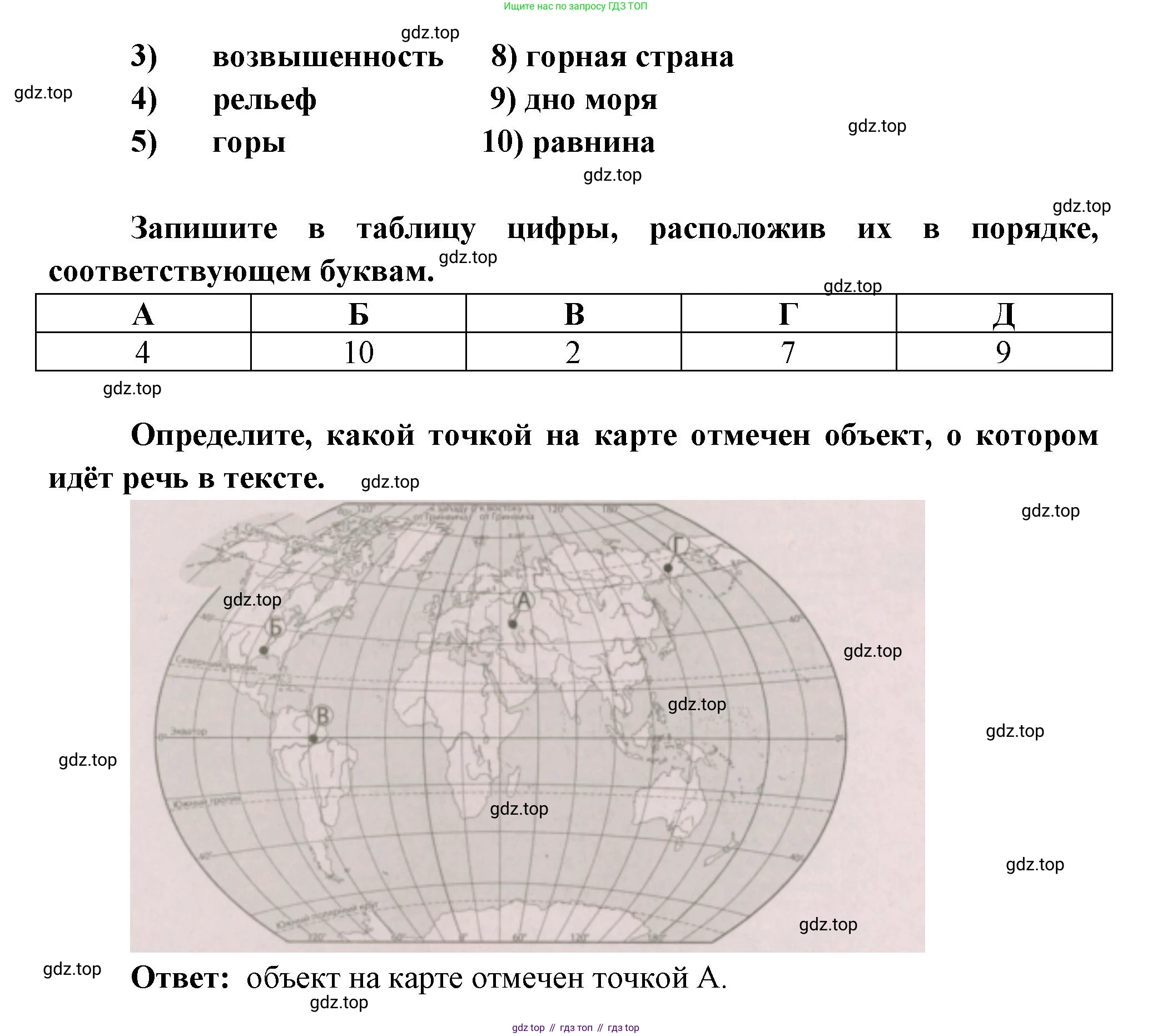 ГДЗ География, 5-6 класс Проверочные работы, авторы: Бондарева Мария Владимировна, Шидловский Игорь Михайлович, издательство Просвещение, Москва, 2023, жёлтого цвета, страница 27, номер 10, Решение (продолжение 2)