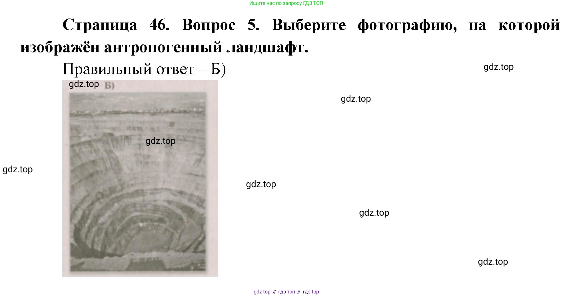 ГДЗ География, 5-6 класс Проверочные работы, авторы: Бондарева Мария Владимировна, Шидловский Игорь Михайлович, издательство Просвещение, Москва, 2023, жёлтого цвета, страница 46, номер 5, Решение