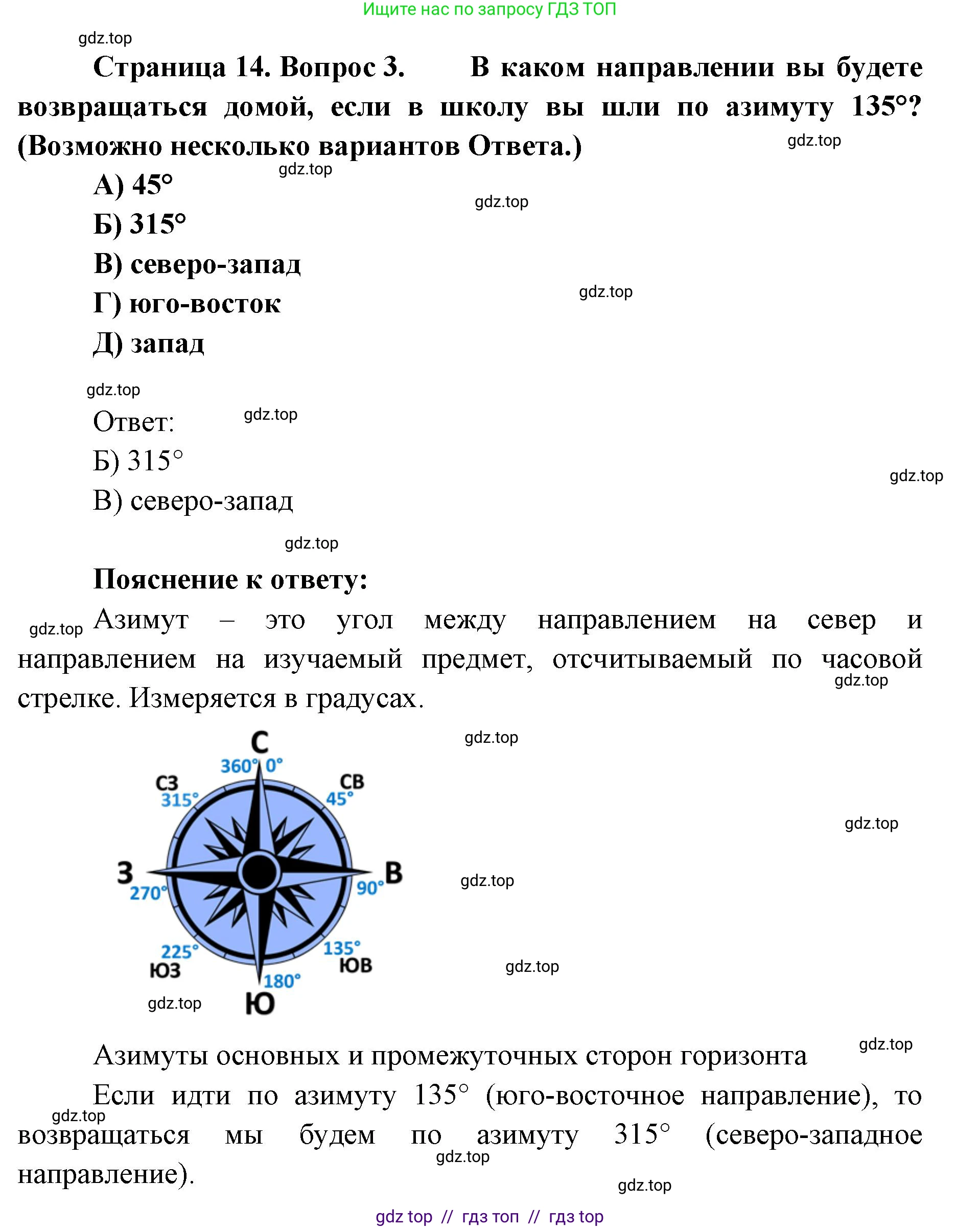 География, 5-6 класс Проверочные работы, авторы: Бондарева Мария Владимировна, Шидловский Игорь Михайлович, издательство Просвещение, Москва, 2023, жёлтого цвета, страница 14, номер 3, Решение 2