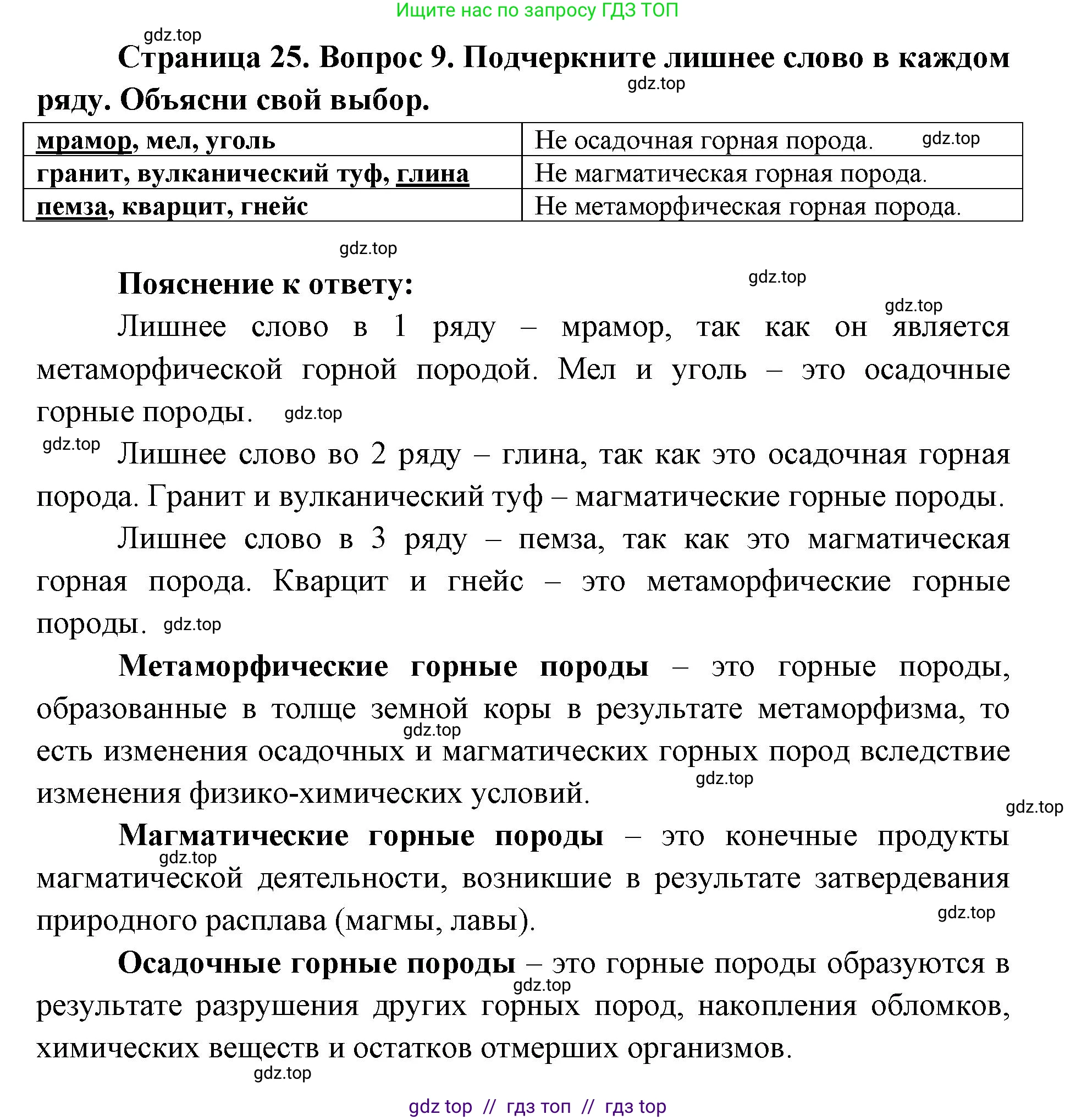 География, 5-6 класс Проверочные работы, авторы: Бондарева Мария Владимировна, Шидловский Игорь Михайлович, издательство Просвещение, Москва, 2023, жёлтого цвета, страница 25, номер 9, Решение 2