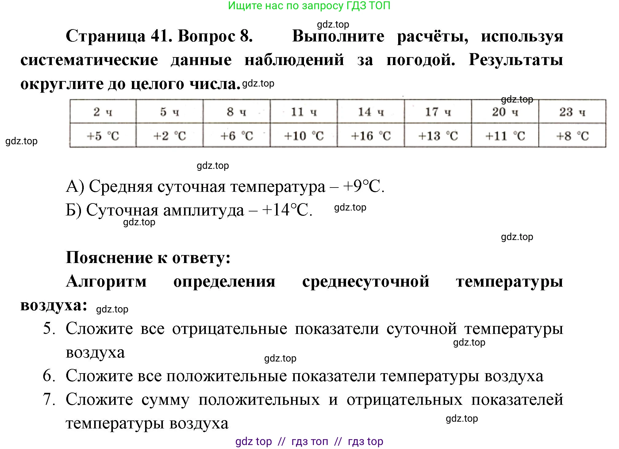 География, 5-6 класс Проверочные работы, авторы: Бондарева Мария Владимировна, Шидловский Игорь Михайлович, издательство Просвещение, Москва, 2023, жёлтого цвета, страница 41, номер 8, Решение 2