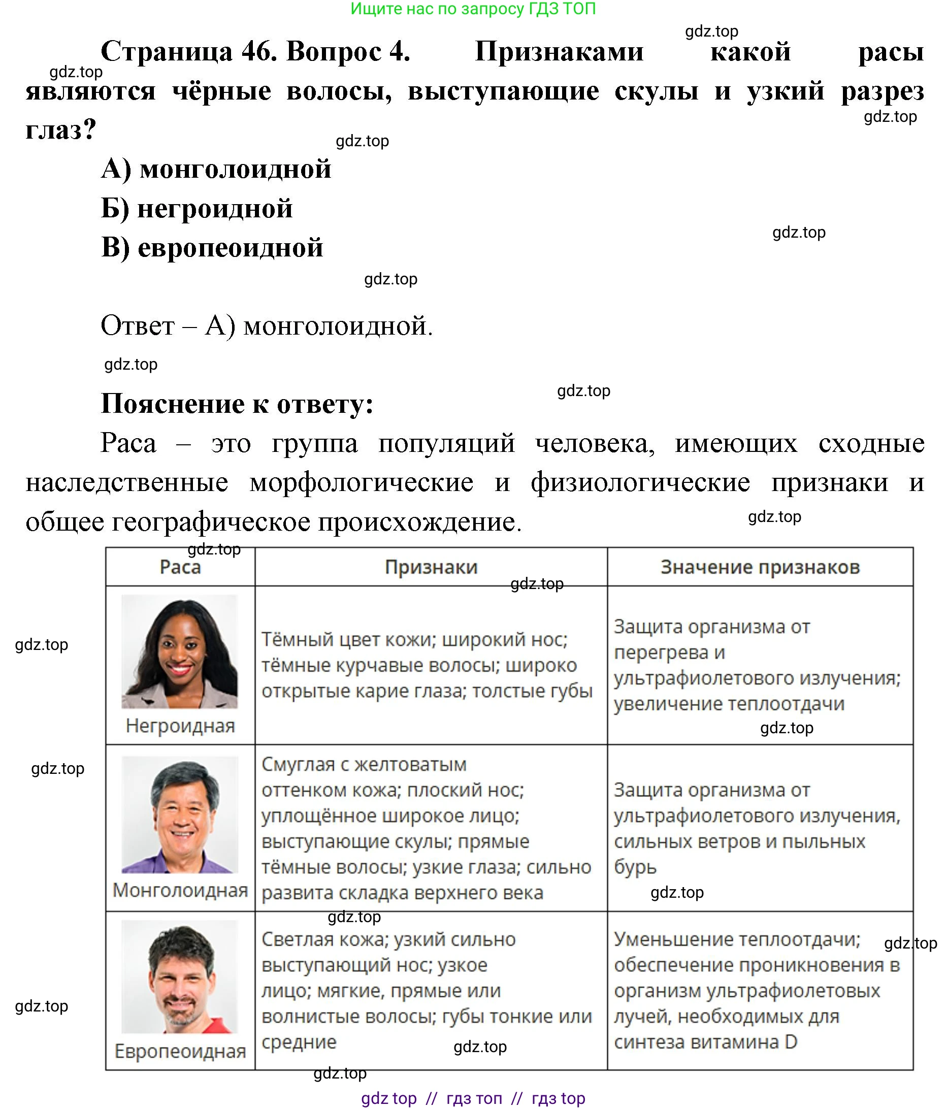 География, 5-6 класс Проверочные работы, авторы: Бондарева Мария Владимировна, Шидловский Игорь Михайлович, издательство Просвещение, Москва, 2023, жёлтого цвета, страница 46, номер 4, Решение 2