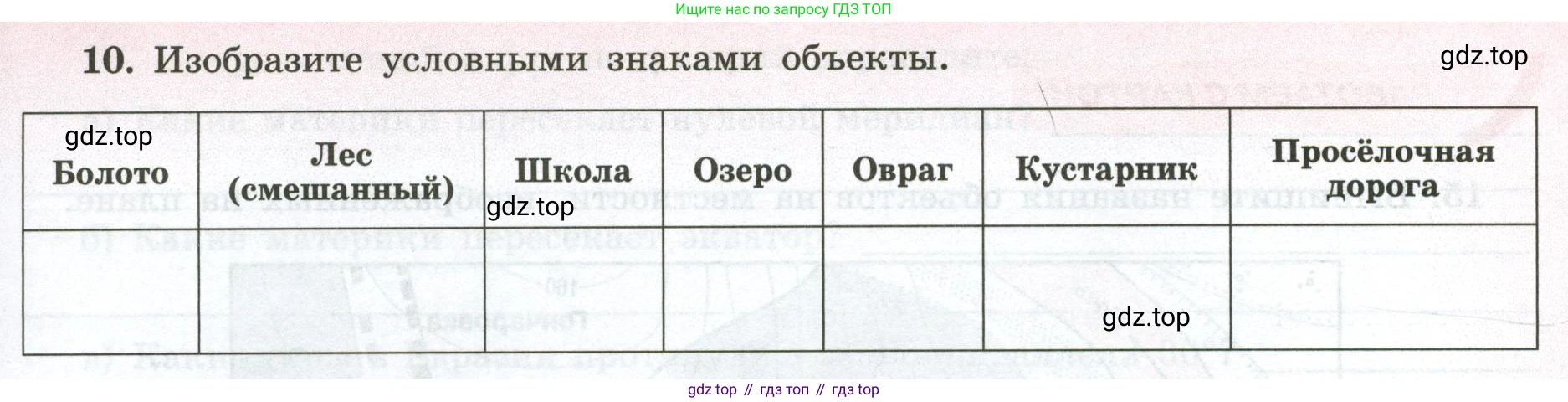 ГДЗ География, 5-6 класс Мой тренажёр, автор: Николина Вера Викторовна, издательство Просвещение, Москва, 2023, жёлтого цвета, страница 19, номер 10, Условие