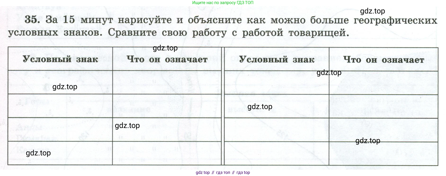 ГДЗ География, 5-6 класс Мой тренажёр, автор: Николина Вера Викторовна, издательство Просвещение, Москва, 2023, жёлтого цвета, страница 26, номер 35, Условие