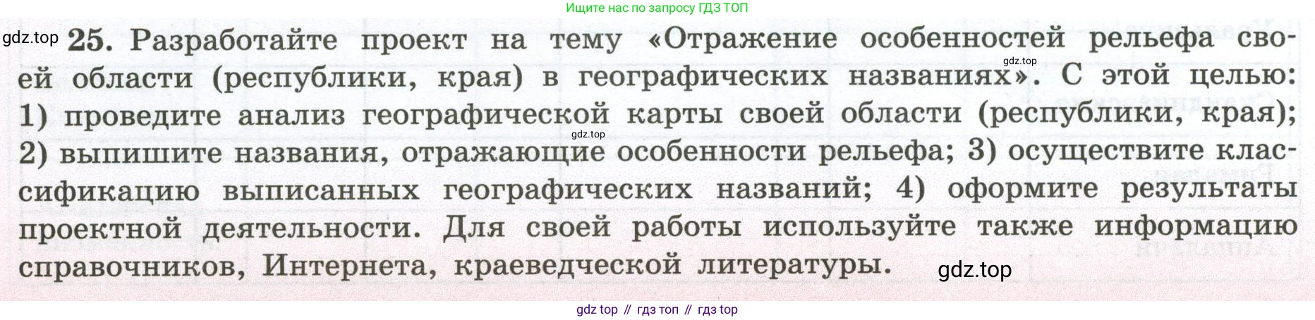 ГДЗ География, 5-6 класс Мой тренажёр, автор: Николина Вера Викторовна, издательство Просвещение, Москва, 2023, жёлтого цвета, страница 36, номер 25, Условие