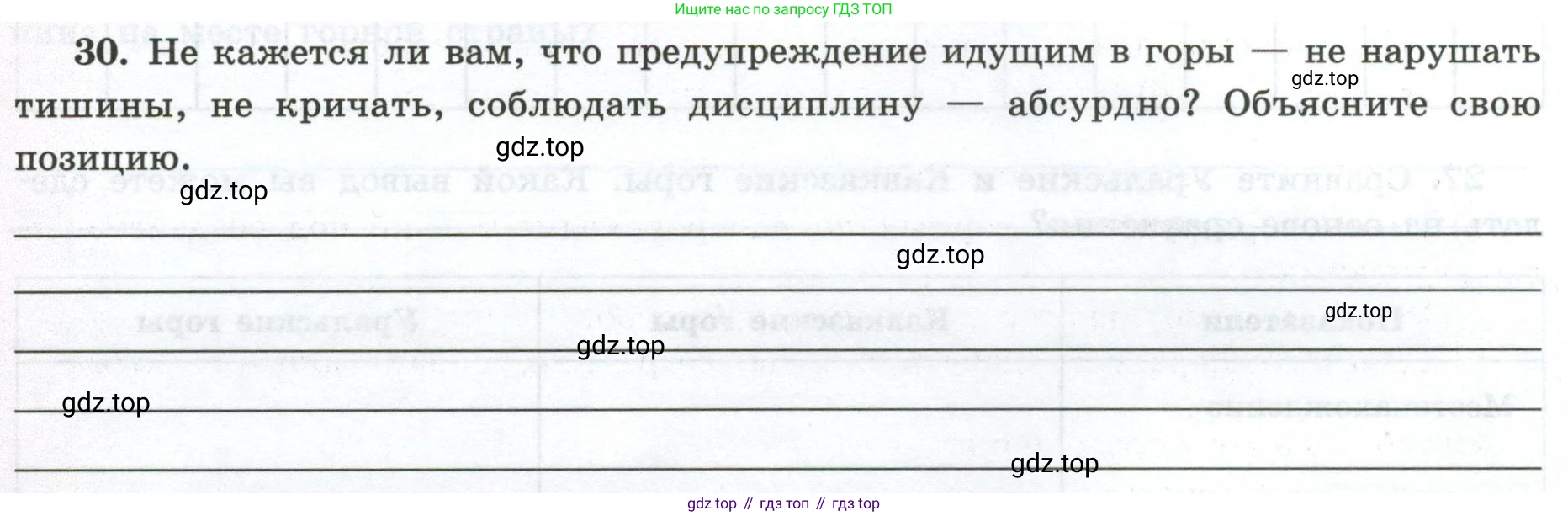 ГДЗ География, 5-6 класс Мой тренажёр, автор: Николина Вера Викторовна, издательство Просвещение, Москва, 2023, жёлтого цвета, страница 38, номер 30, Условие