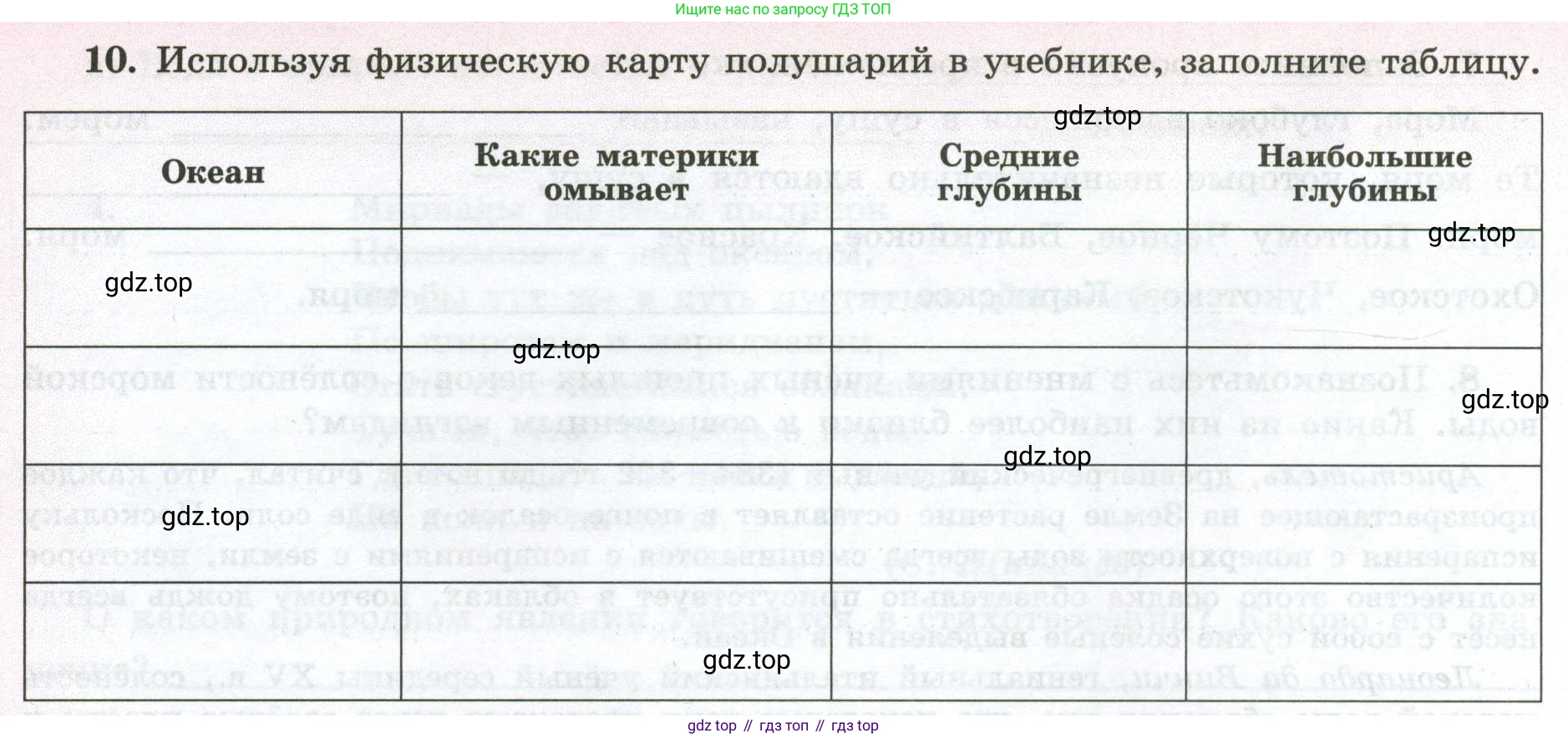 ГДЗ География, 5-6 класс Мой тренажёр, автор: Николина Вера Викторовна, издательство Просвещение, Москва, 2023, жёлтого цвета, страница 46, номер 10, Условие