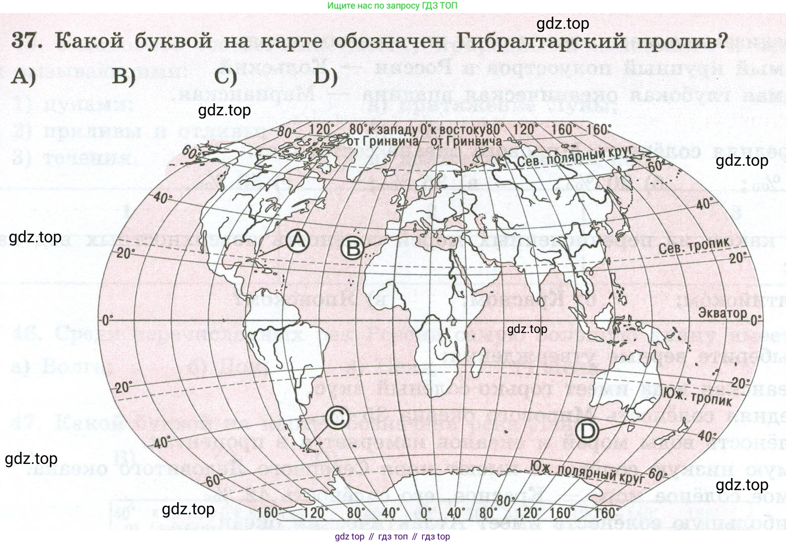 ГДЗ География, 5-6 класс Мой тренажёр, автор: Николина Вера Викторовна, издательство Просвещение, Москва, 2023, жёлтого цвета, страница 53, номер 37, Условие