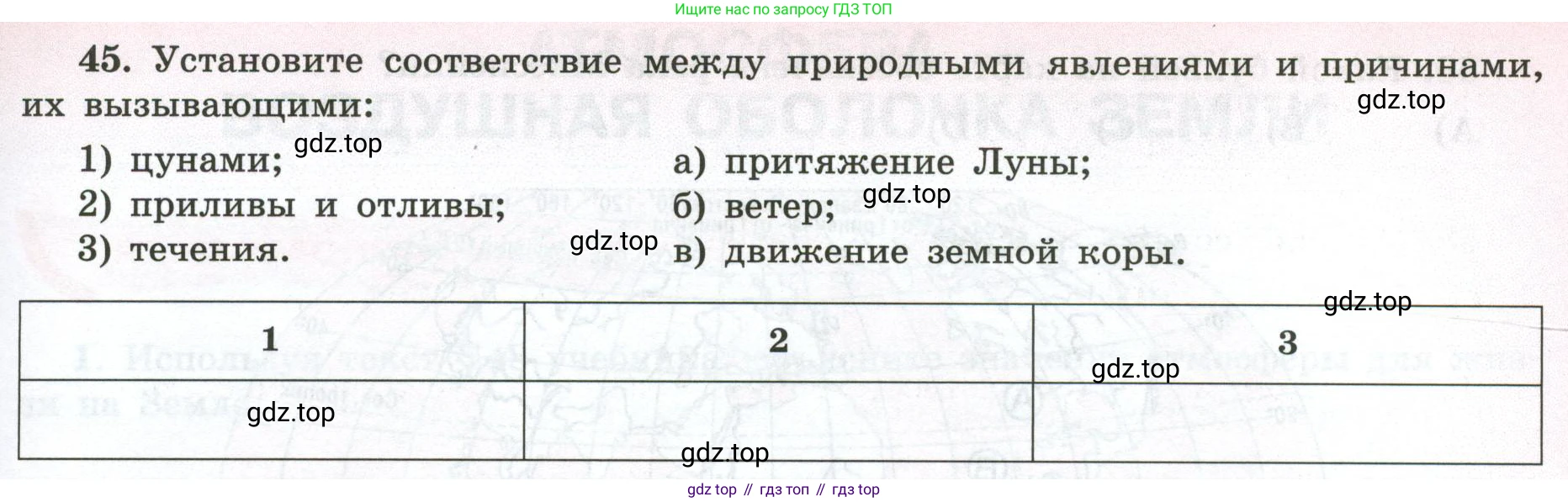 ГДЗ География, 5-6 класс Мой тренажёр, автор: Николина Вера Викторовна, издательство Просвещение, Москва, 2023, жёлтого цвета, страница 55, номер 45, Условие
