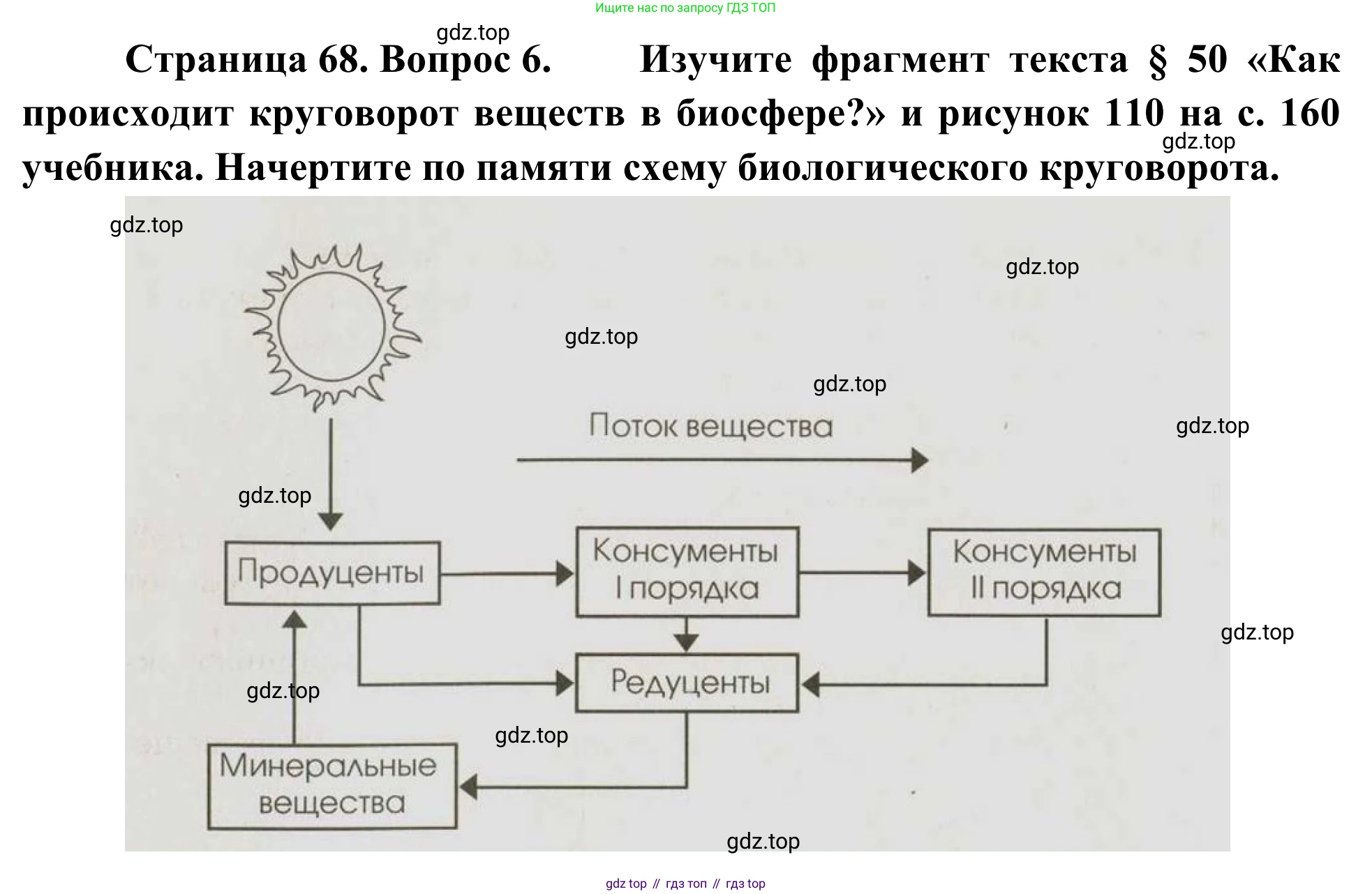 ГДЗ География, 5-6 класс Мой тренажёр, автор: Николина Вера Викторовна, издательство Просвещение, Москва, 2023, жёлтого цвета, страница 68, номер 6, Решение
