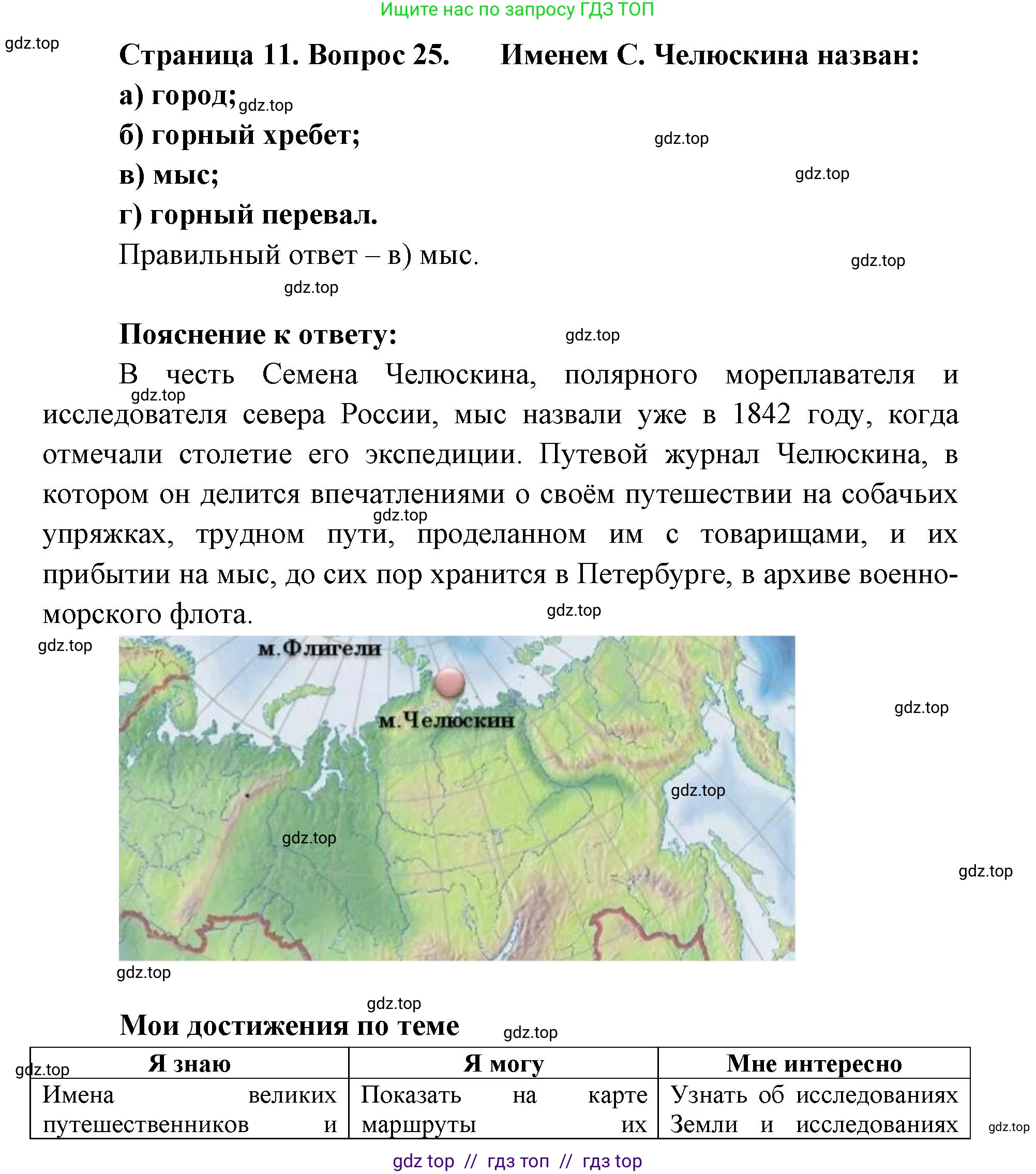 География, 5-6 класс Мой тренажёр, автор: Николина Вера Викторовна, издательство Просвещение, Москва, 2023, жёлтого цвета, страница 11, номер 25, Решение 2