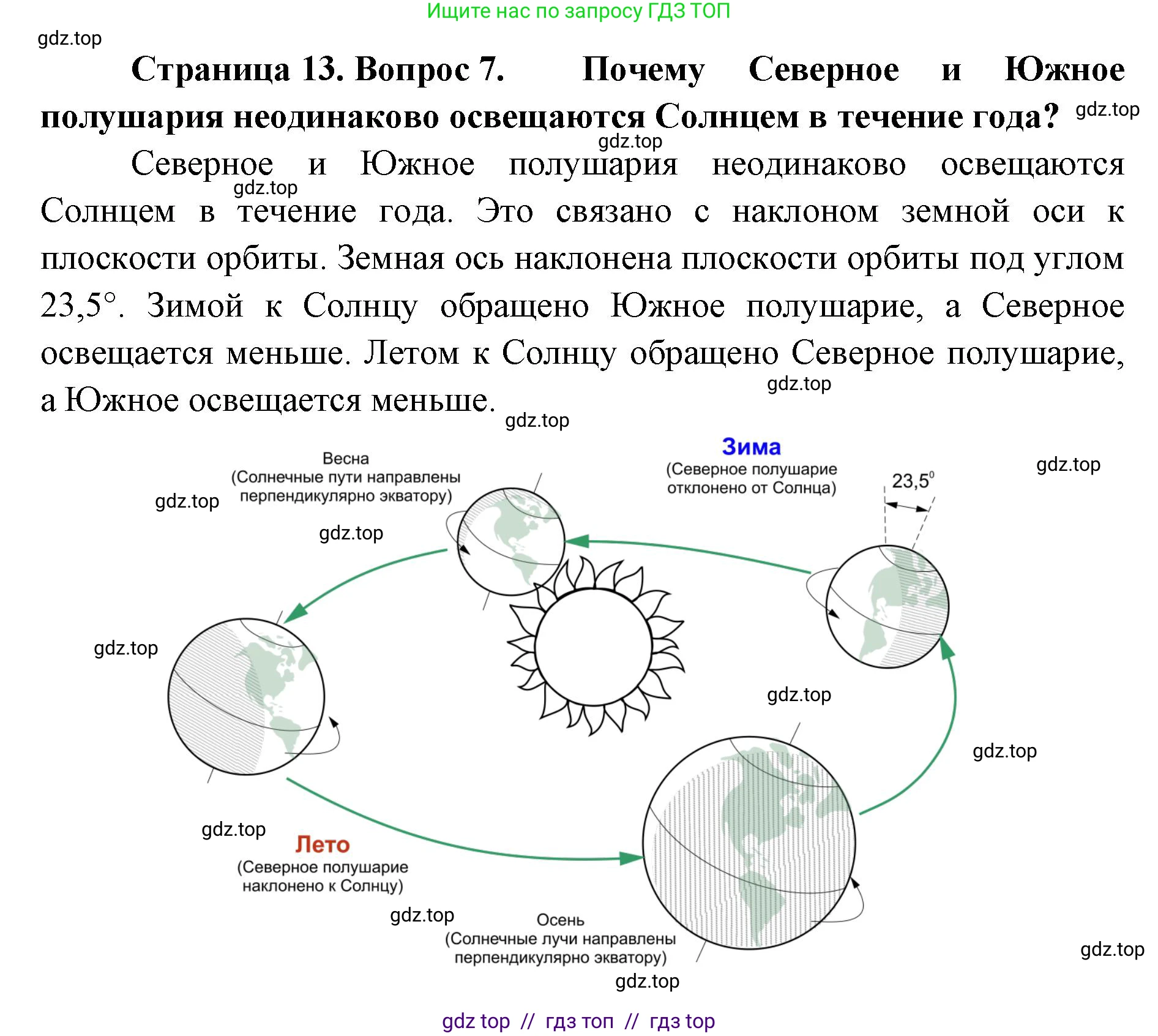 География, 5-6 класс Мой тренажёр, автор: Николина Вера Викторовна, издательство Просвещение, Москва, 2023, жёлтого цвета, страница 13, номер 7, Решение 2
