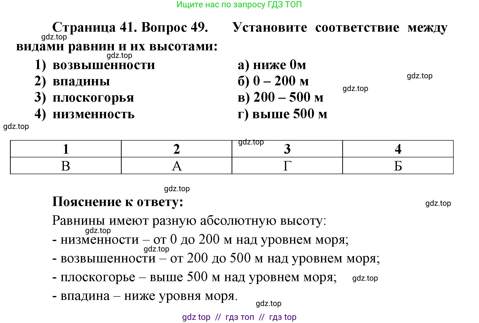 География, 5-6 класс Мой тренажёр, автор: Николина Вера Викторовна, издательство Просвещение, Москва, 2023, жёлтого цвета, страница 41, номер 49, Решение 2