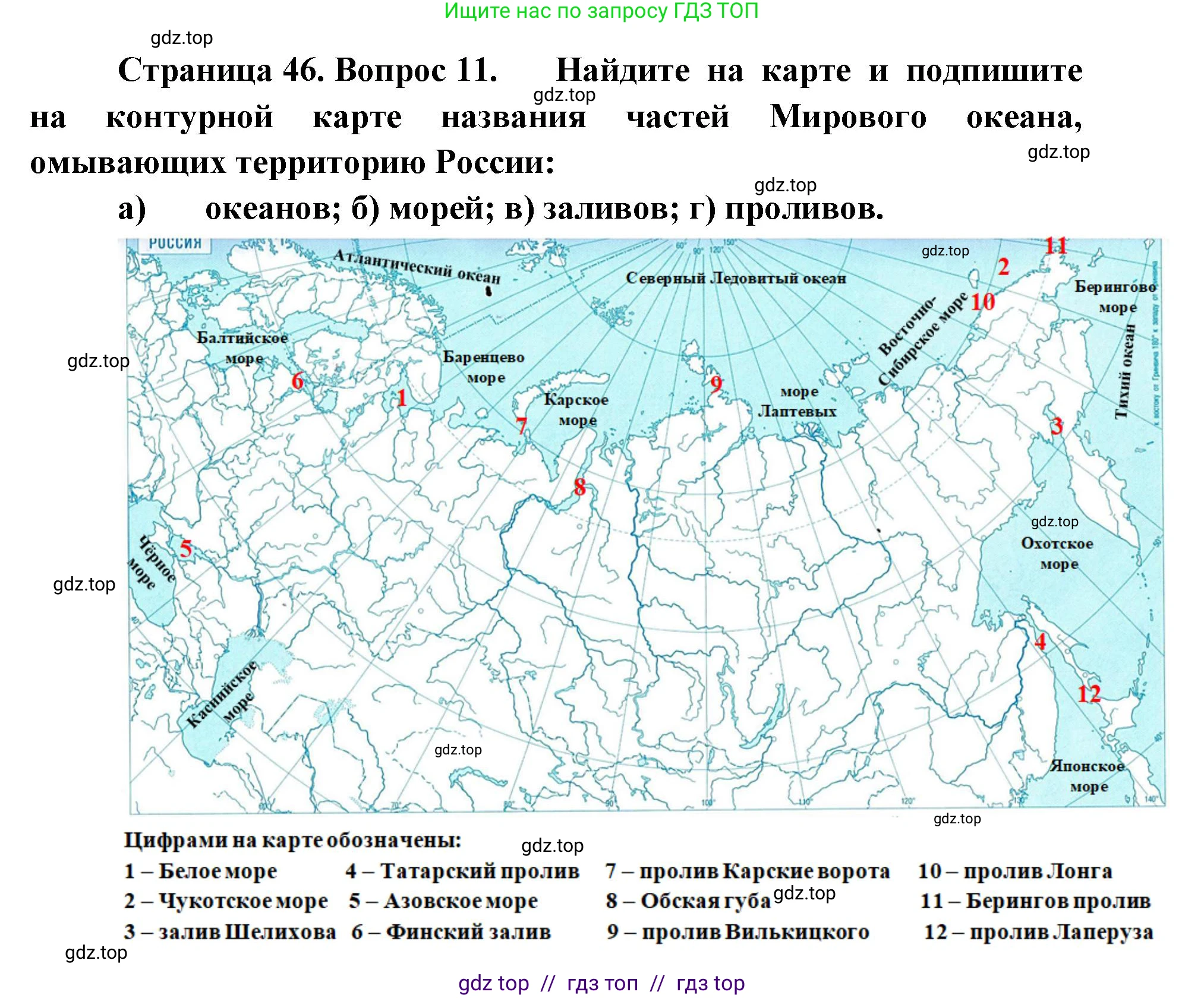 География, 5-6 класс Мой тренажёр, автор: Николина Вера Викторовна, издательство Просвещение, Москва, 2023, жёлтого цвета, страница 46, номер 11, Решение 2