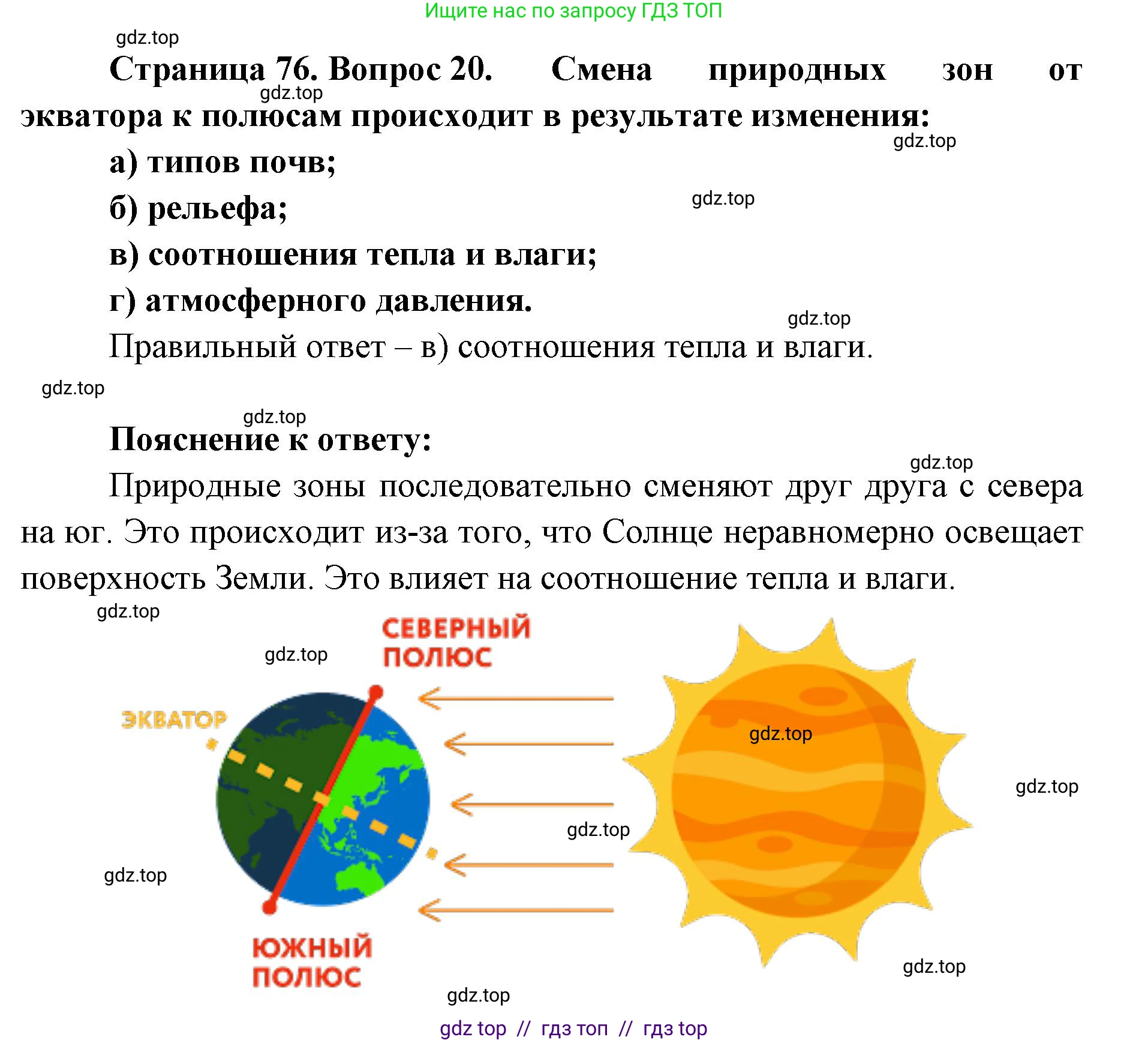 География, 5-6 класс Мой тренажёр, автор: Николина Вера Викторовна, издательство Просвещение, Москва, 2023, жёлтого цвета, страница 76, номер 20, Решение 2
