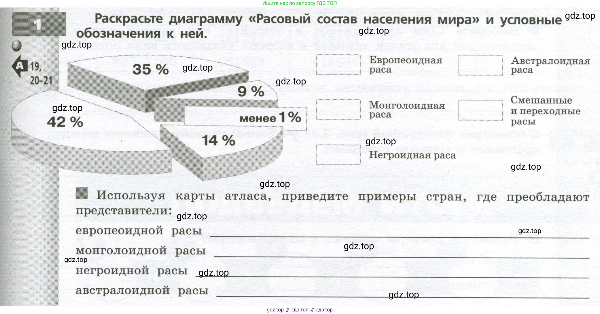 География, 7 класс Тетрадь-тренажёр, авторы: Мишняева Елена Юрьевна, Котляр О Г, Банников Сергей Валерьевич, издательство Просвещение, Москва, бирюзового цвета, страница 27, номер 1, Условие