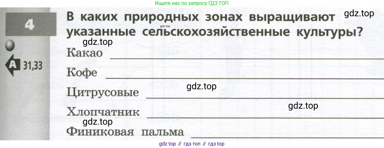 География, 7 класс Тетрадь-тренажёр, авторы: Мишняева Елена Юрьевна, Котляр О Г, Банников Сергей Валерьевич, издательство Просвещение, Москва, бирюзового цвета, страница 35, номер 4, Условие