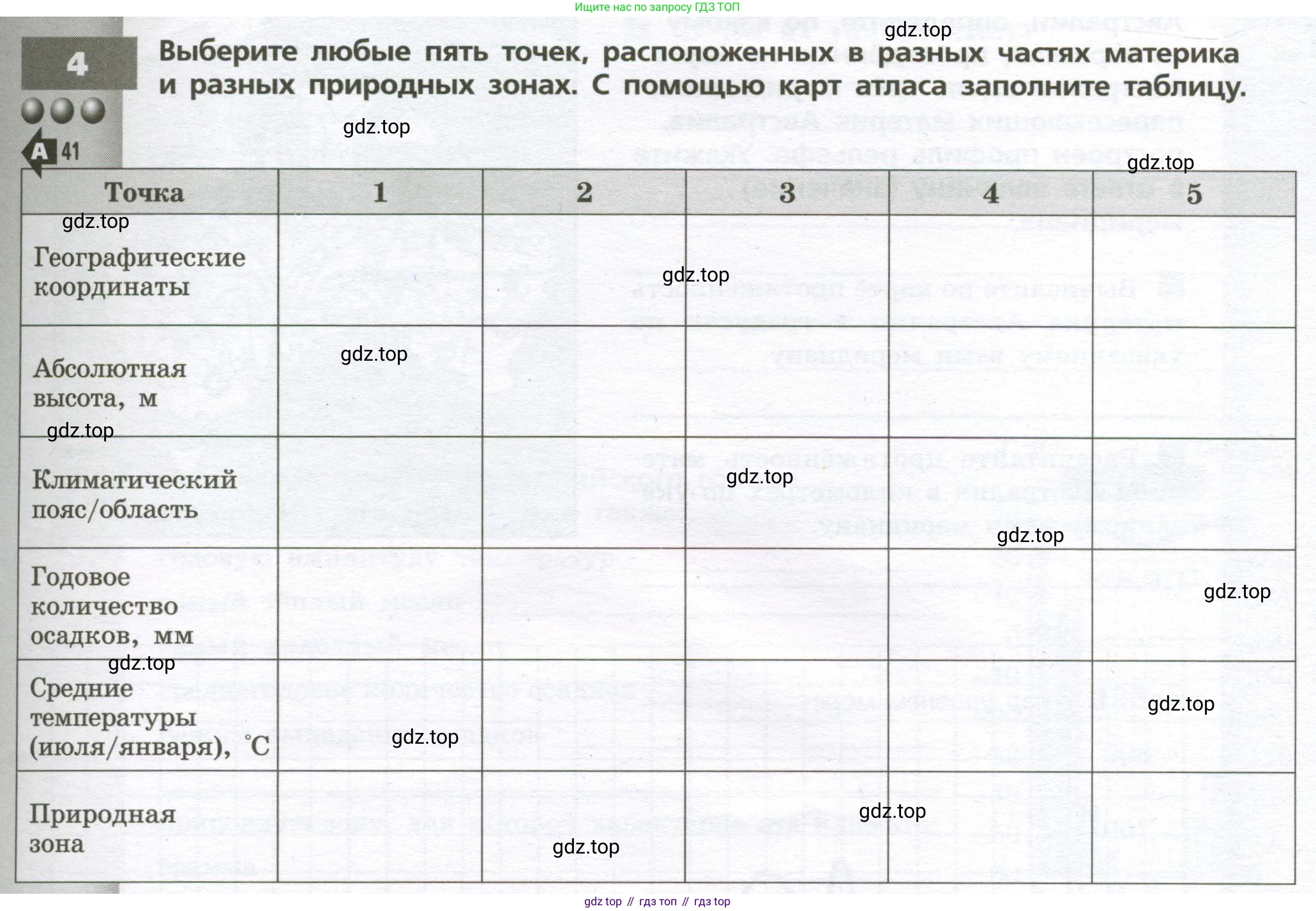 География, 7 класс Тетрадь-тренажёр, авторы: Мишняева Елена Юрьевна, Котляр О Г, Банников Сергей Валерьевич, издательство Просвещение, Москва, бирюзового цвета, страница 53, номер 4, Условие