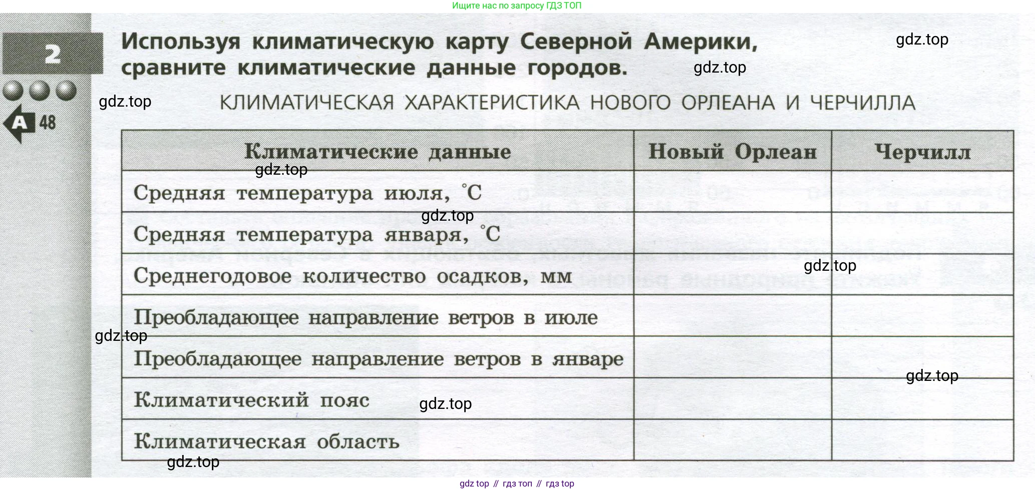 География, 7 класс Тетрадь-тренажёр, авторы: Мишняева Елена Юрьевна, Котляр О Г, Банников Сергей Валерьевич, издательство Просвещение, Москва, бирюзового цвета, страница 76, номер 2, Условие
