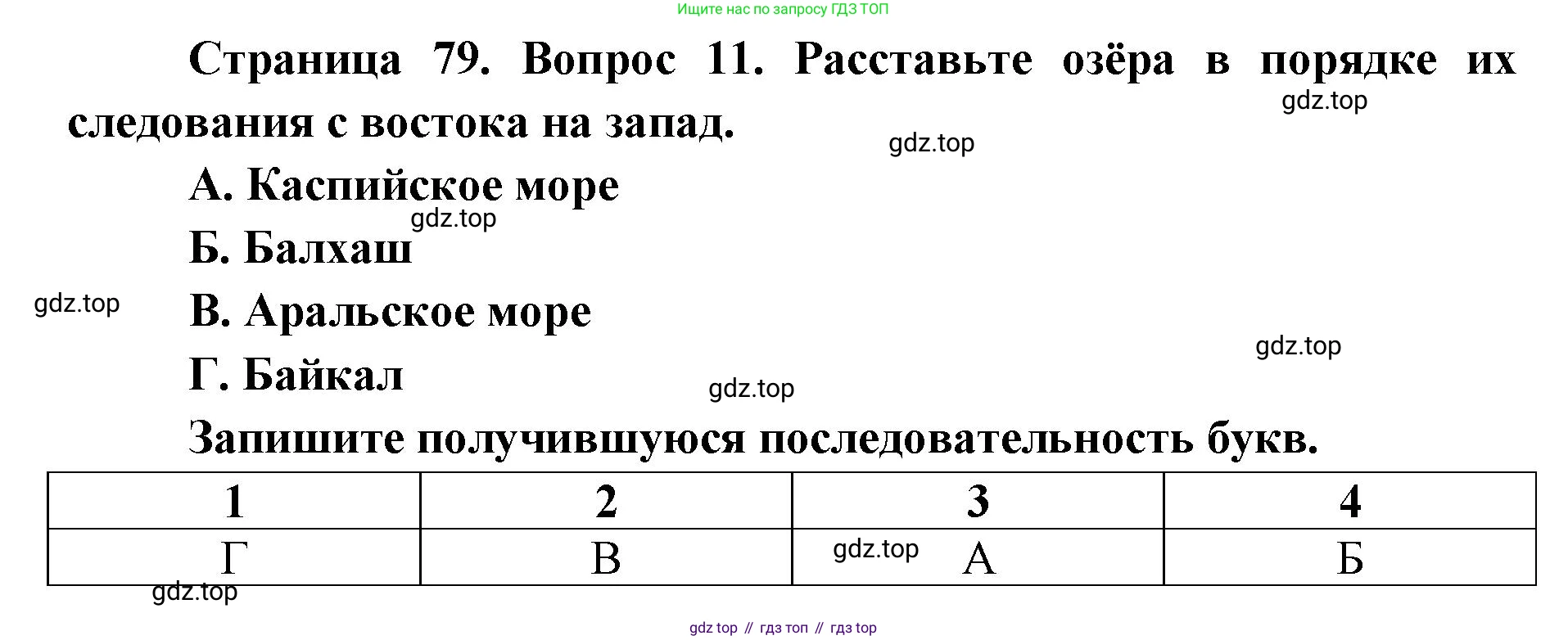 География, 7 класс Тетрадь-тренажёр, авторы: Мишняева Елена Юрьевна, Котляр О Г, Банников Сергей Валерьевич, издательство Просвещение, Москва, бирюзового цвета, страница 79, номер 11, Решение