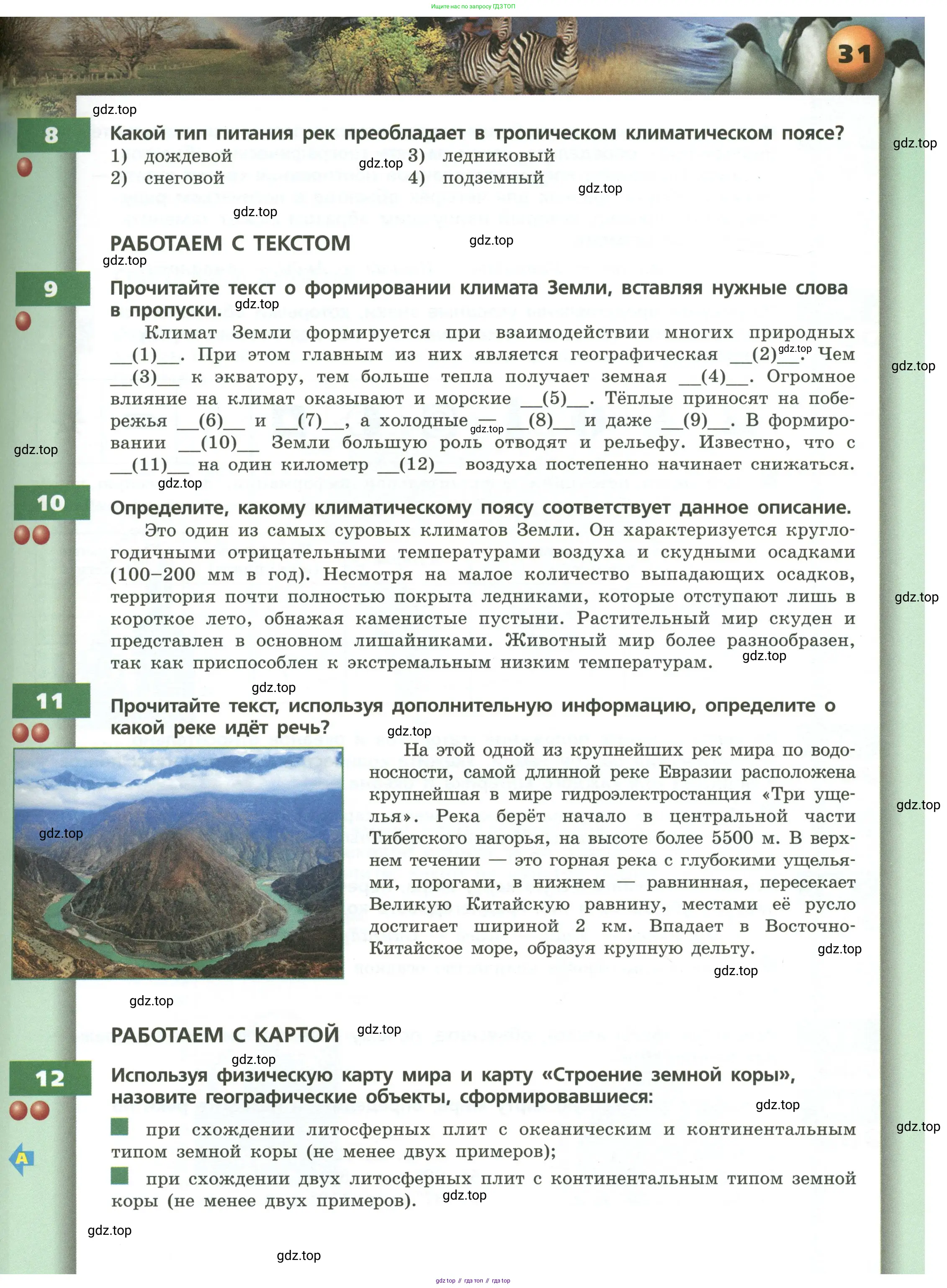 География, 7 класс Учебник, авторы: Кузнецов Александр Павлович, Савельева Людмила Евгеньевна, Дронов Виктор Павлович, издательство Просвещение, Москва, 2023, бирюзового цвета, страница 31
