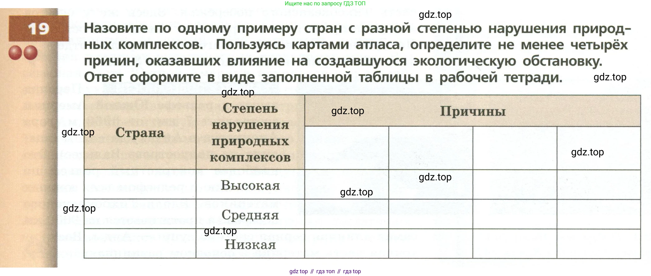ГДЗ География, 7 класс Учебник, авторы: Кузнецов Александр Павлович, Савельева Людмила Евгеньевна, Дронов Виктор Павлович, издательство Просвещение, Москва, 2023, бирюзового цвета, страница 103, номер 19, Условие