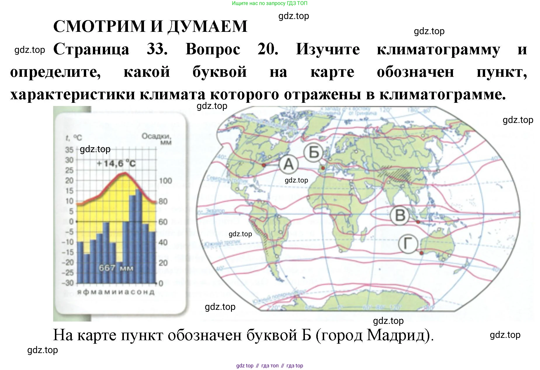 ГДЗ География, 7 класс Учебник, авторы: Кузнецов Александр Павлович, Савельева Людмила Евгеньевна, Дронов Виктор Павлович, издательство Просвещение, Москва, 2023, бирюзового цвета, страница 33, номер 20, Решение