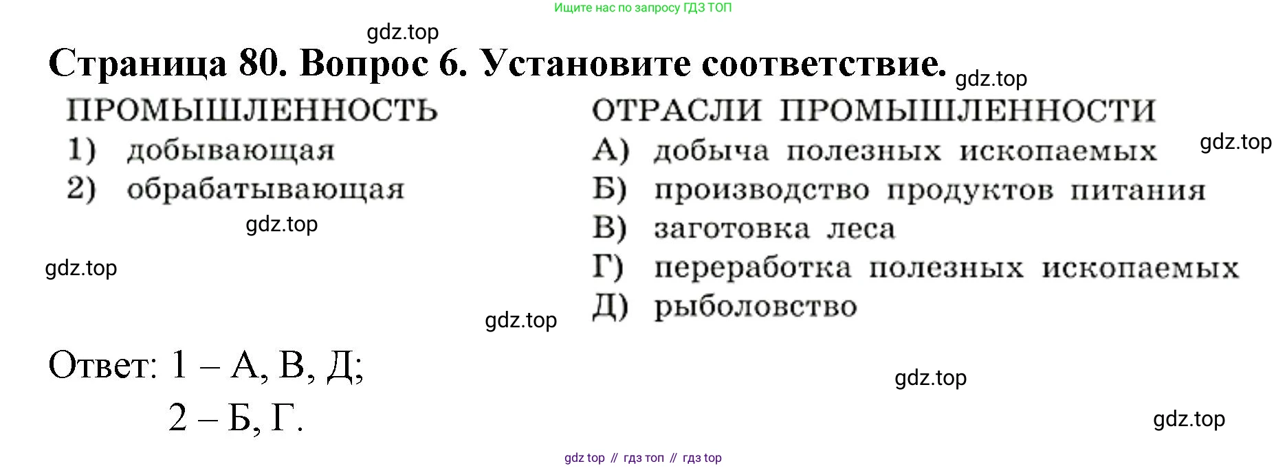 ГДЗ География, 7 класс Учебник, авторы: Кузнецов Александр Павлович, Савельева Людмила Евгеньевна, Дронов Виктор Павлович, издательство Просвещение, Москва, 2023, бирюзового цвета, страница 80, номер 6, Решение