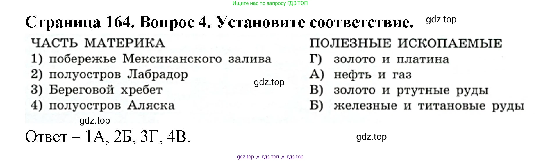 ГДЗ География, 7 класс Учебник, авторы: Кузнецов Александр Павлович, Савельева Людмила Евгеньевна, Дронов Виктор Павлович, издательство Просвещение, Москва, 2023, бирюзового цвета, страница 164, номер 4, Решение