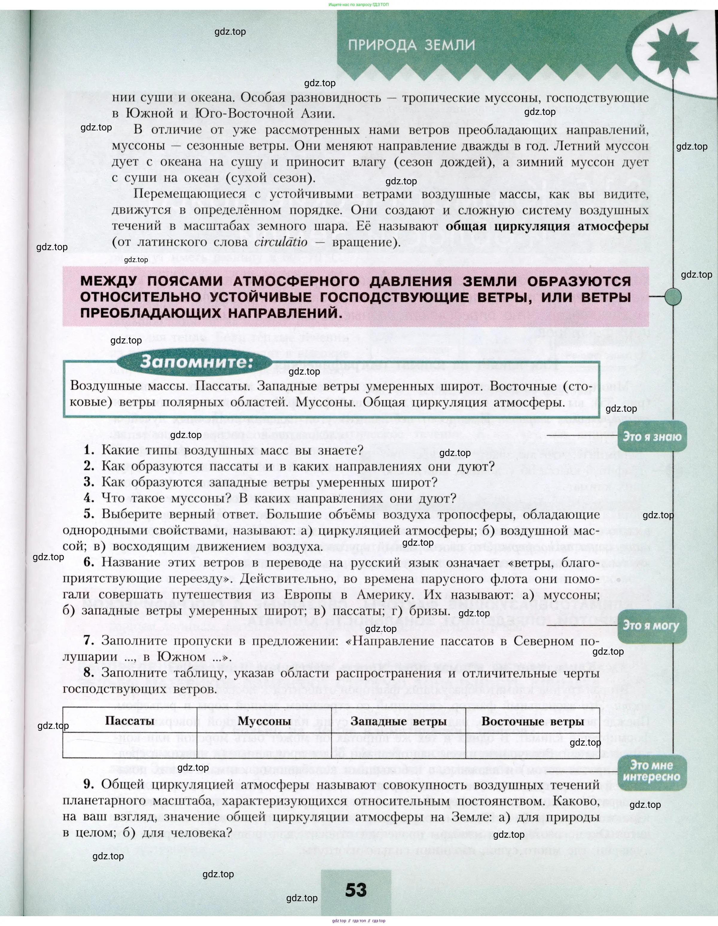 География, 7 класс Учебник, авторы: Алексеев Александр Иванович, Николина Вера Викторовна, Липкина Елена Карловна, Болысов Сергей Иванович, Ачкасова Татьяна Анатольевна, Кузнецова Галина Юрьевна, издательство Просвещение, Москва, 2023, жёлтого цвета, страница 53