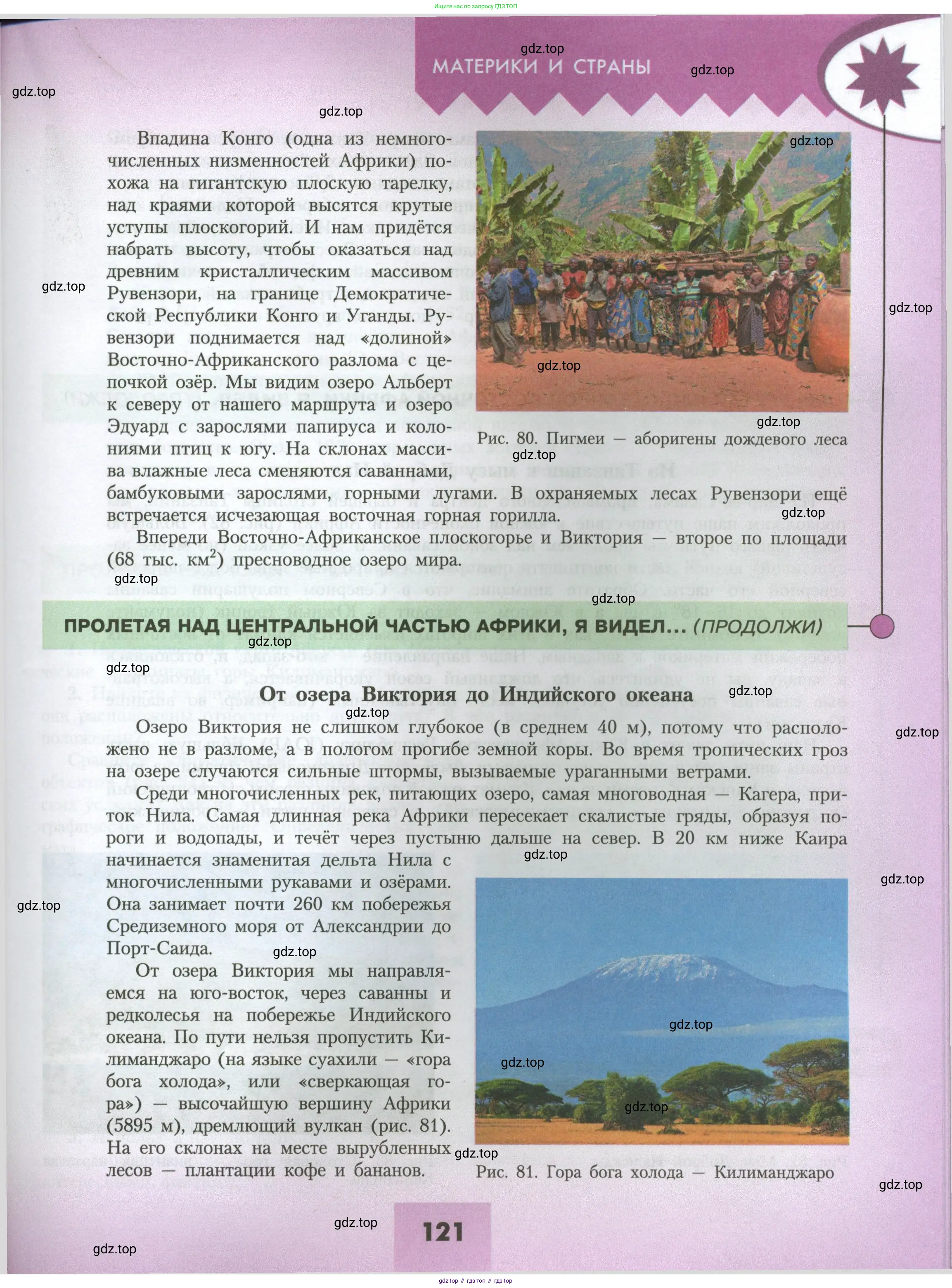 География, 7 класс Учебник, авторы: Алексеев Александр Иванович, Николина Вера Викторовна, Липкина Елена Карловна, Болысов Сергей Иванович, Ачкасова Татьяна Анатольевна, Кузнецова Галина Юрьевна, издательство Просвещение, Москва, 2023, жёлтого цвета, страница 121