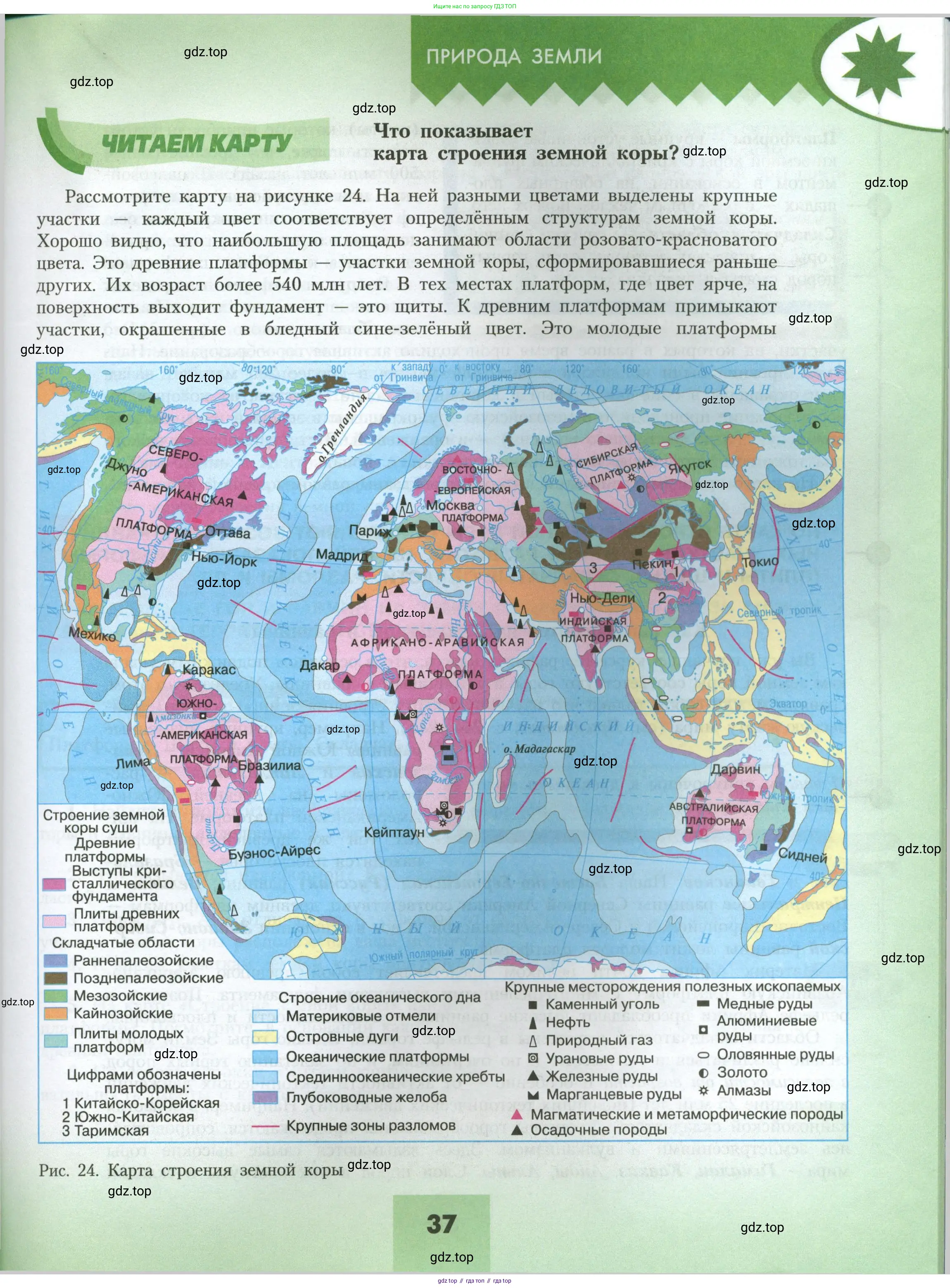 География, 7 класс Учебник, авторы: Алексеев Александр Иванович, Николина Вера Викторовна, Липкина Елена Карловна, Болысов Сергей Иванович, Ачкасова Татьяна Анатольевна, Кузнецова Галина Юрьевна, издательство Просвещение, Москва, 2023, жёлтого цвета, страница 37