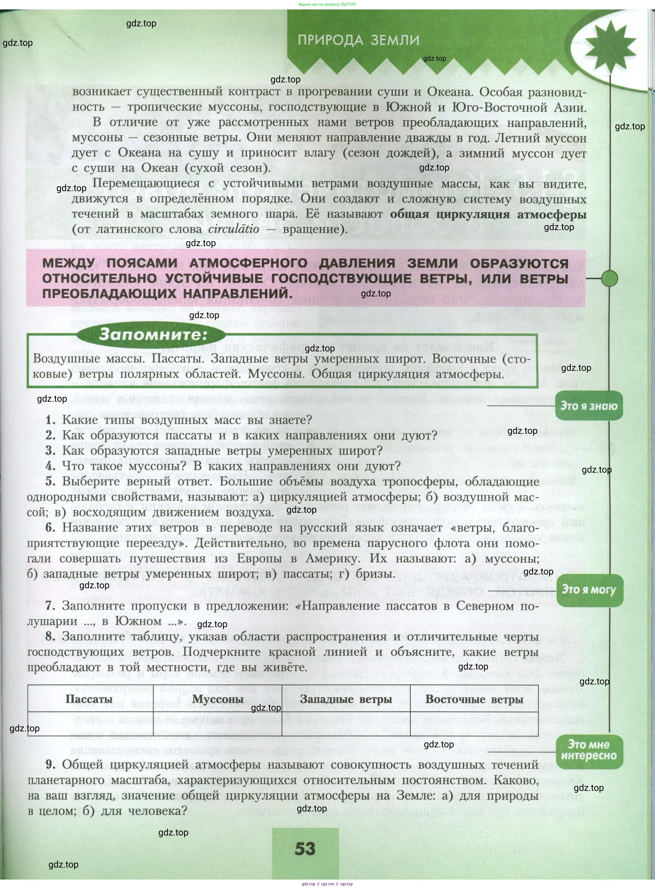 География, 7 класс Учебник, авторы: Алексеев Александр Иванович, Николина Вера Викторовна, Липкина Елена Карловна, Болысов Сергей Иванович, Ачкасова Татьяна Анатольевна, Кузнецова Галина Юрьевна, издательство Просвещение, Москва, 2023, жёлтого цвета, страница 53
