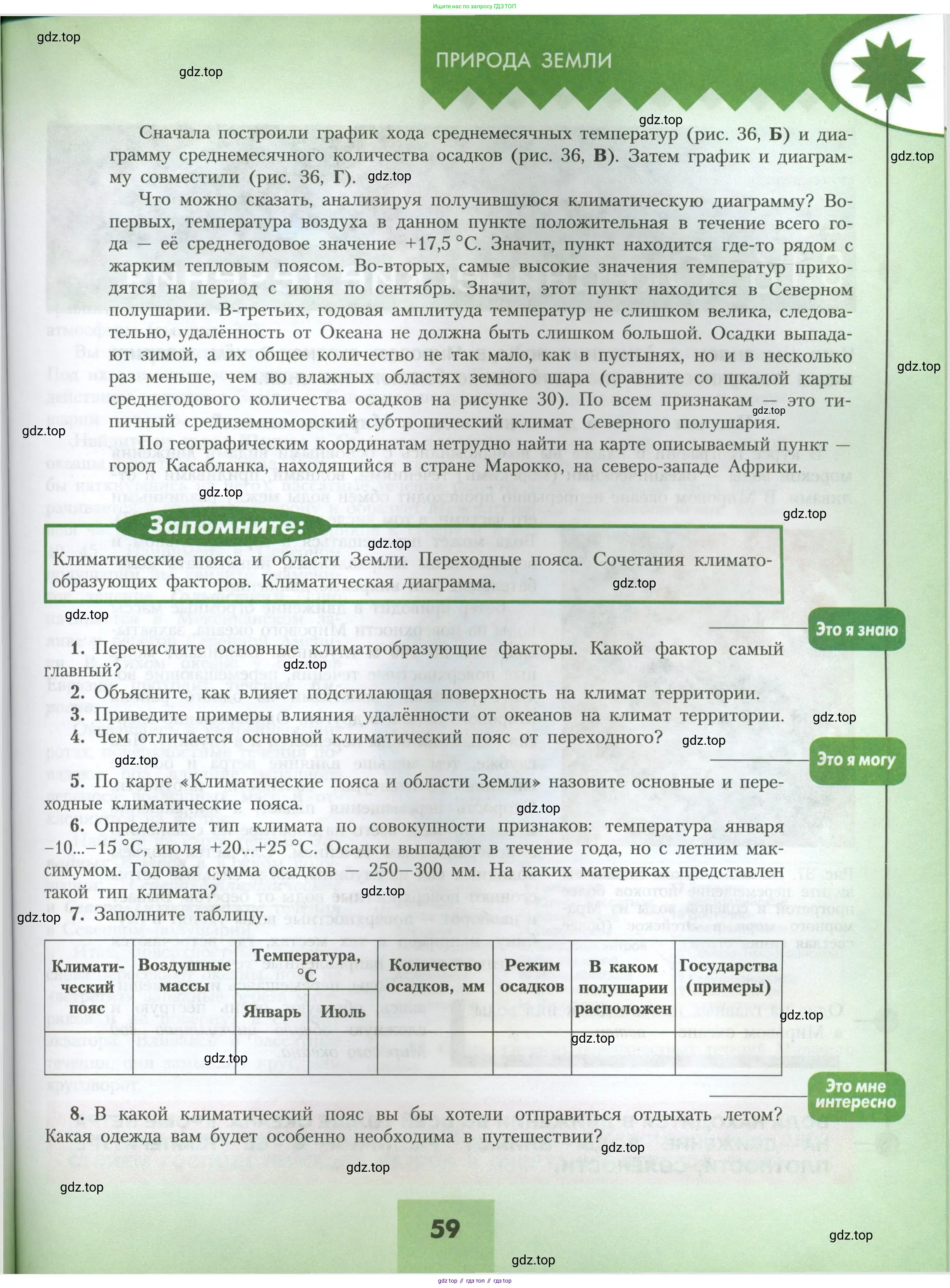 География, 7 класс Учебник, авторы: Алексеев Александр Иванович, Николина Вера Викторовна, Липкина Елена Карловна, Болысов Сергей Иванович, Ачкасова Татьяна Анатольевна, Кузнецова Галина Юрьевна, издательство Просвещение, Москва, 2023, жёлтого цвета, страница 59