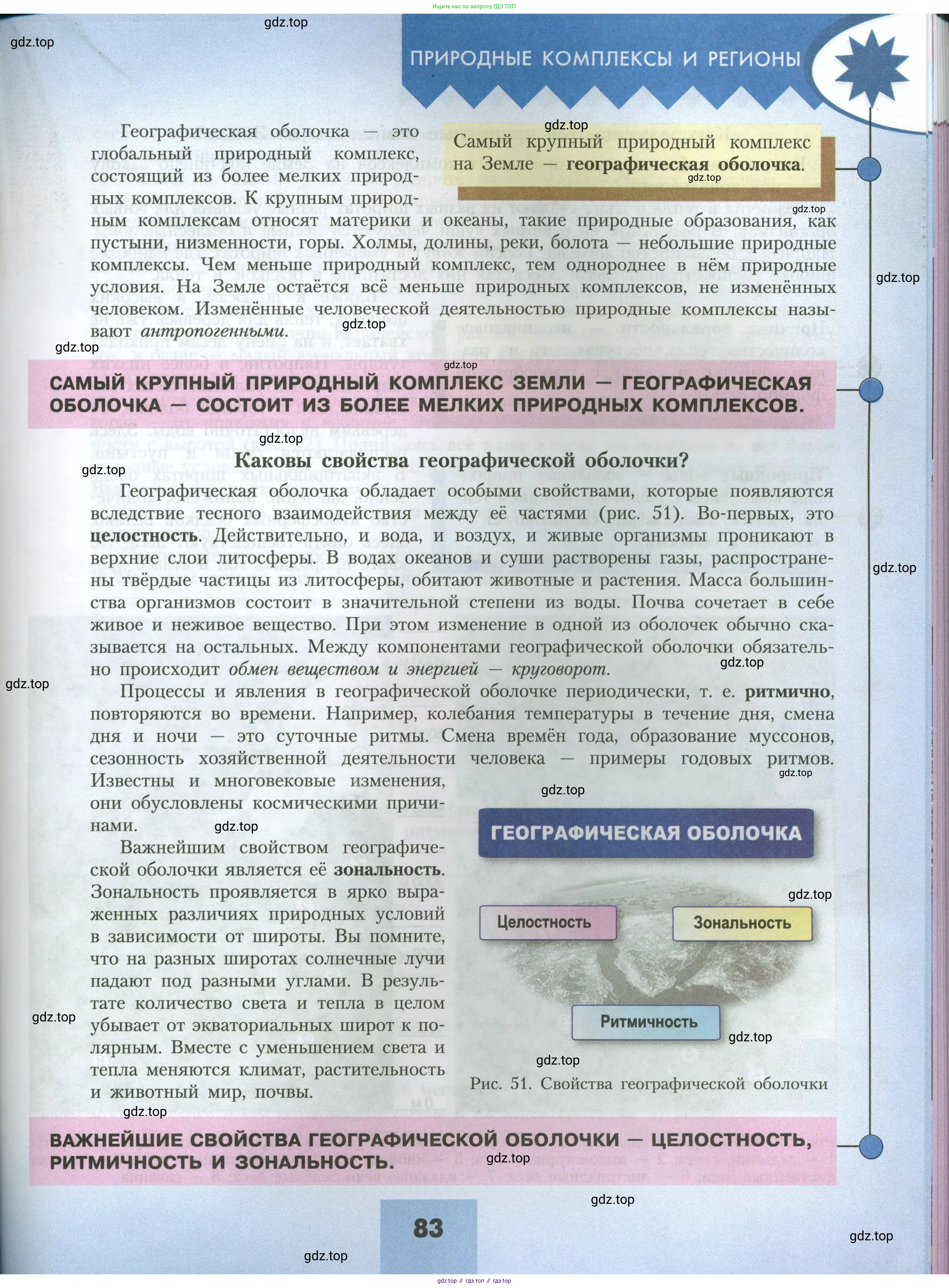 География, 7 класс Учебник, авторы: Алексеев Александр Иванович, Николина Вера Викторовна, Липкина Елена Карловна, Болысов Сергей Иванович, Ачкасова Татьяна Анатольевна, Кузнецова Галина Юрьевна, издательство Просвещение, Москва, 2023, жёлтого цвета, страница 83