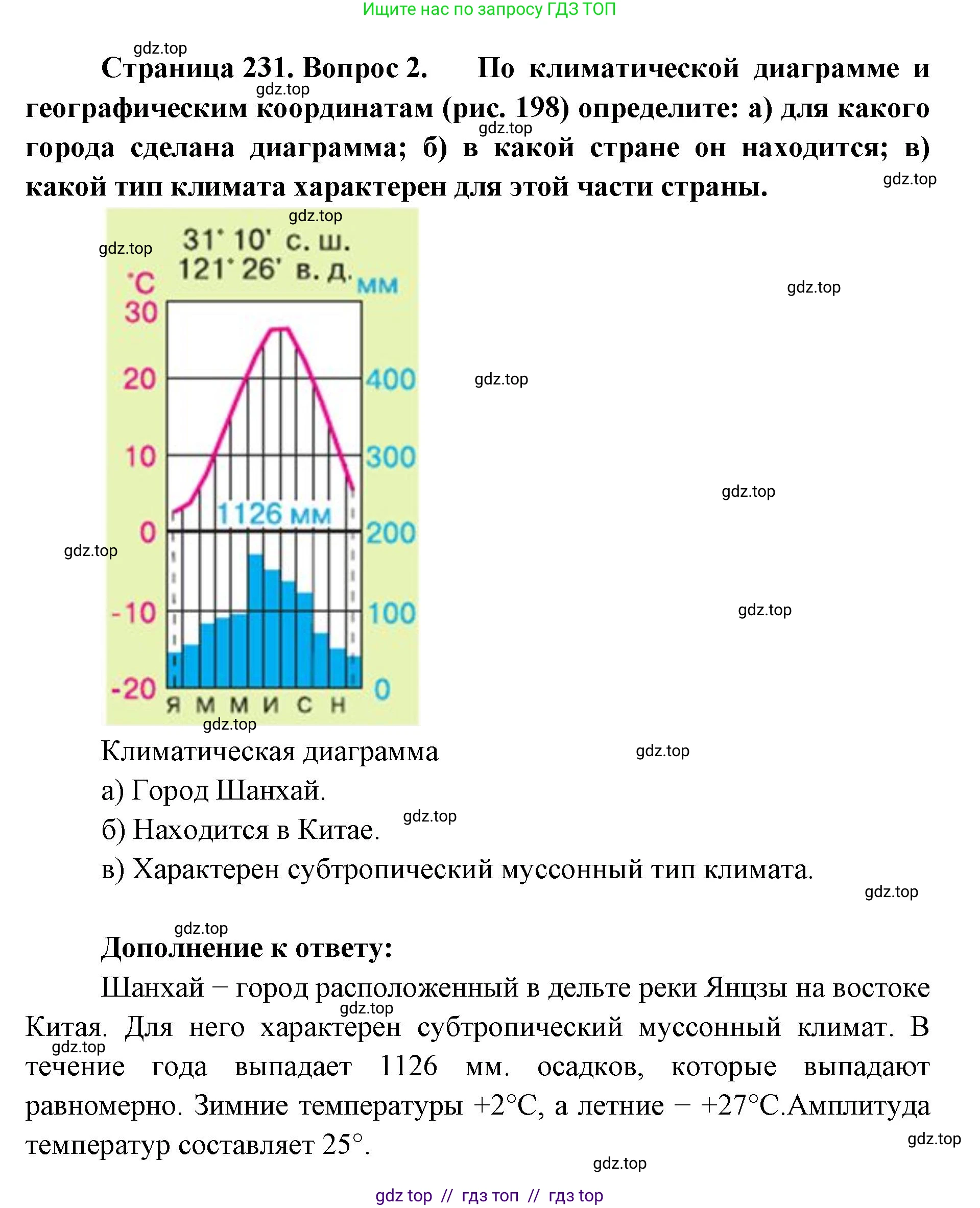 География, 7 класс Учебник, авторы: Алексеев Александр Иванович, Николина Вера Викторовна, Липкина Елена Карловна, Болысов Сергей Иванович, Ачкасова Татьяна Анатольевна, Кузнецова Галина Юрьевна, издательство Просвещение, Москва, 2023, жёлтого цвета, страница 231, номер 2, Решение 2023